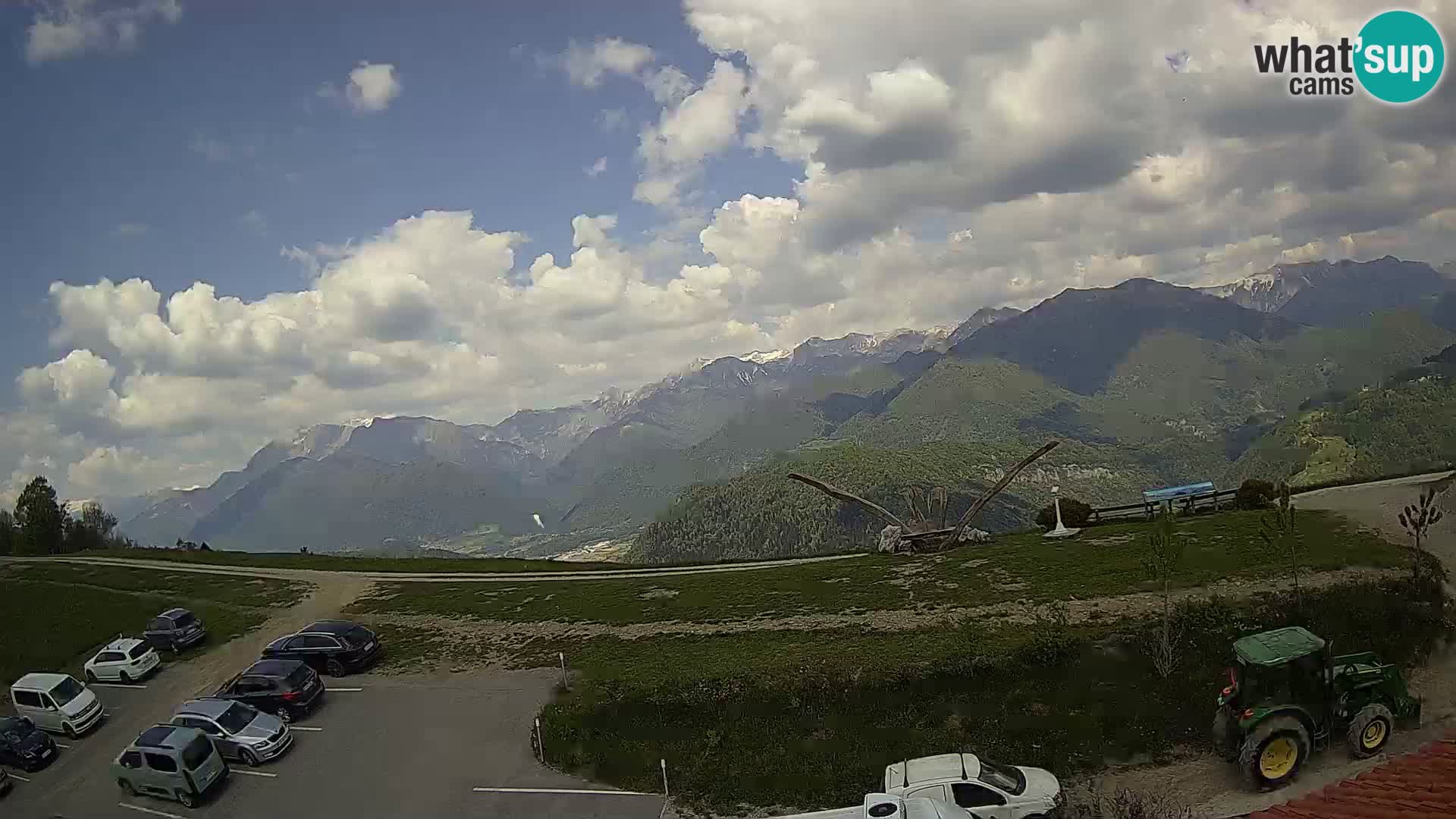 Touristenfarm Široko webcam Most na Soči