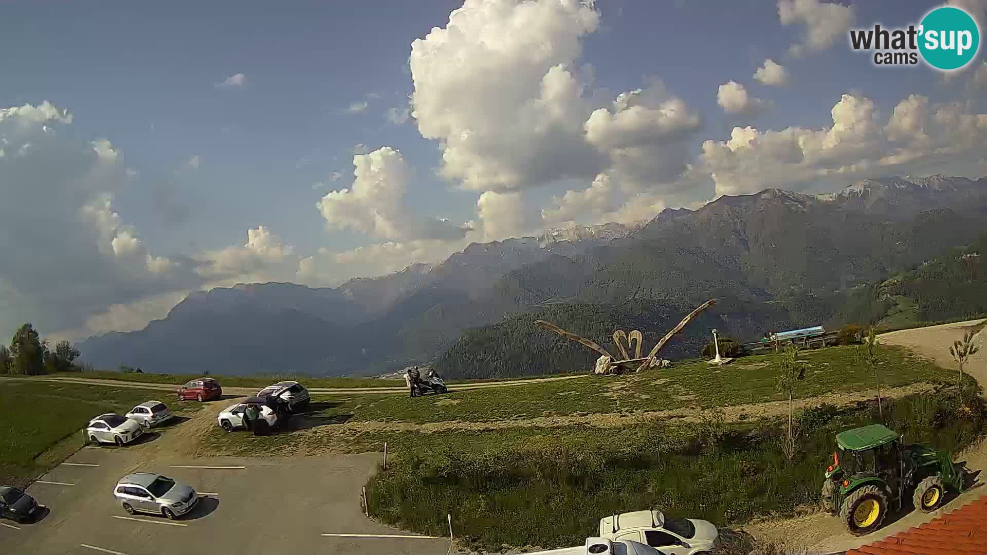 Granja turística Široko camera en vivo Most na Soči