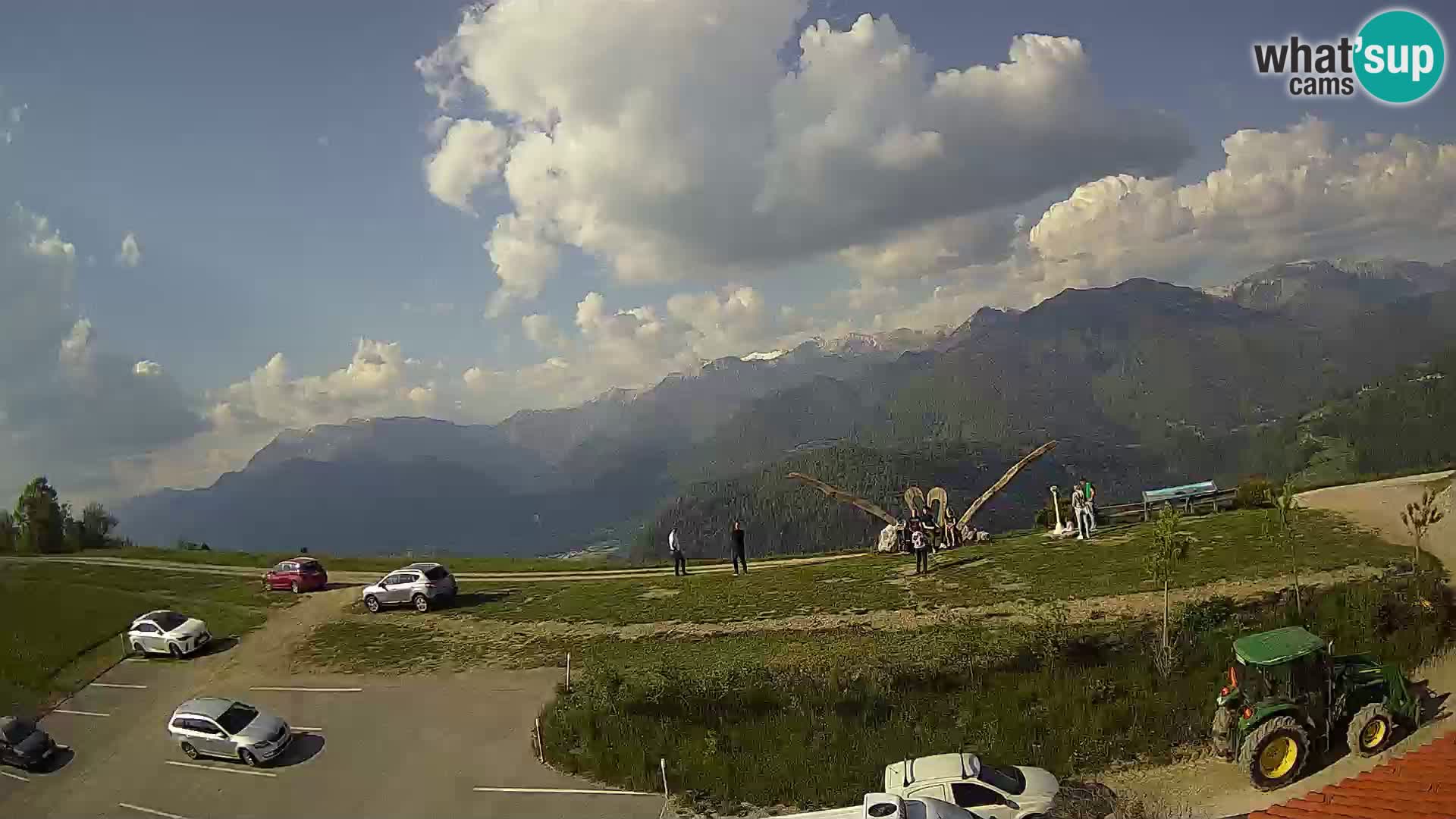 Granja turística Široko camera en vivo Most na Soči