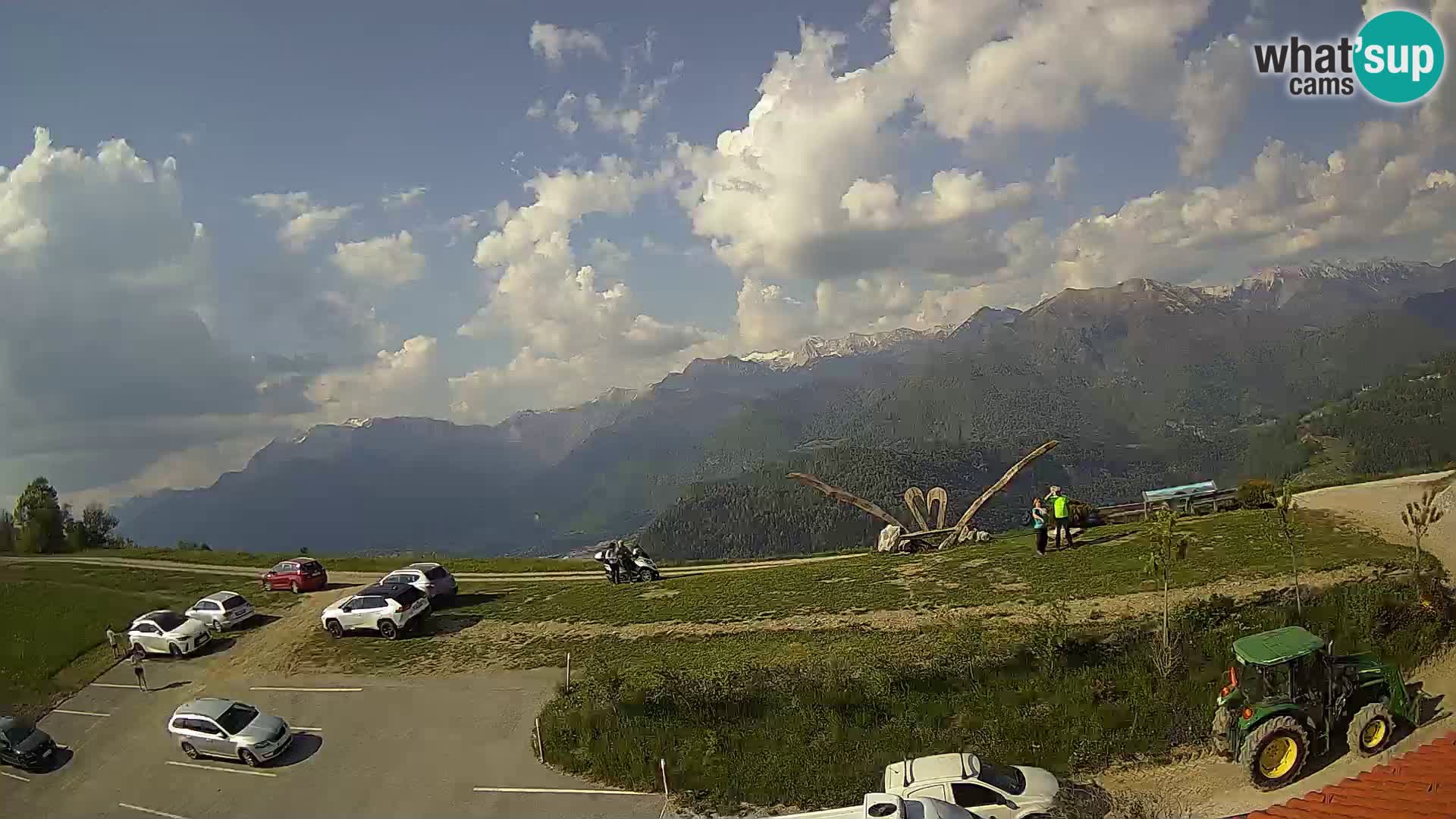 Granja turística Široko camera en vivo Most na Soči