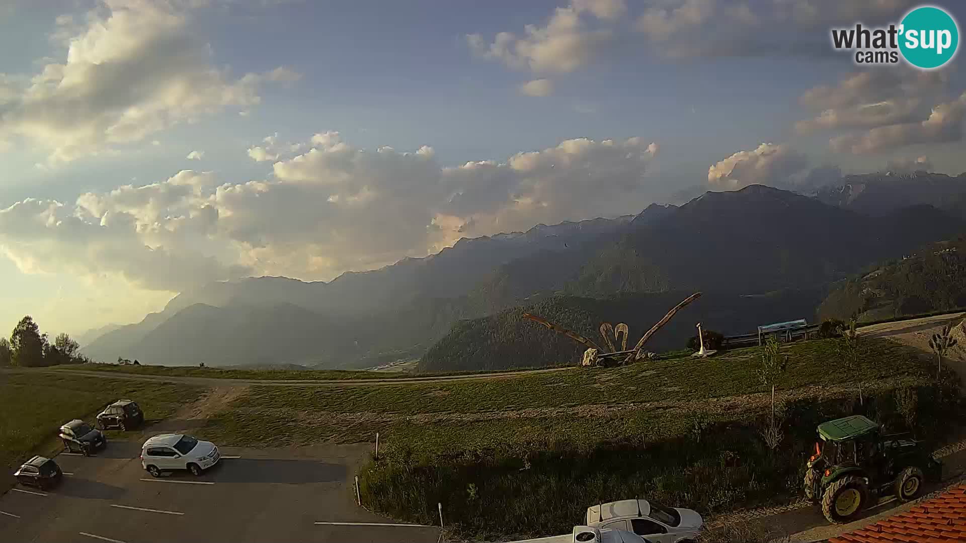 Granja turística Široko camera en vivo Most na Soči