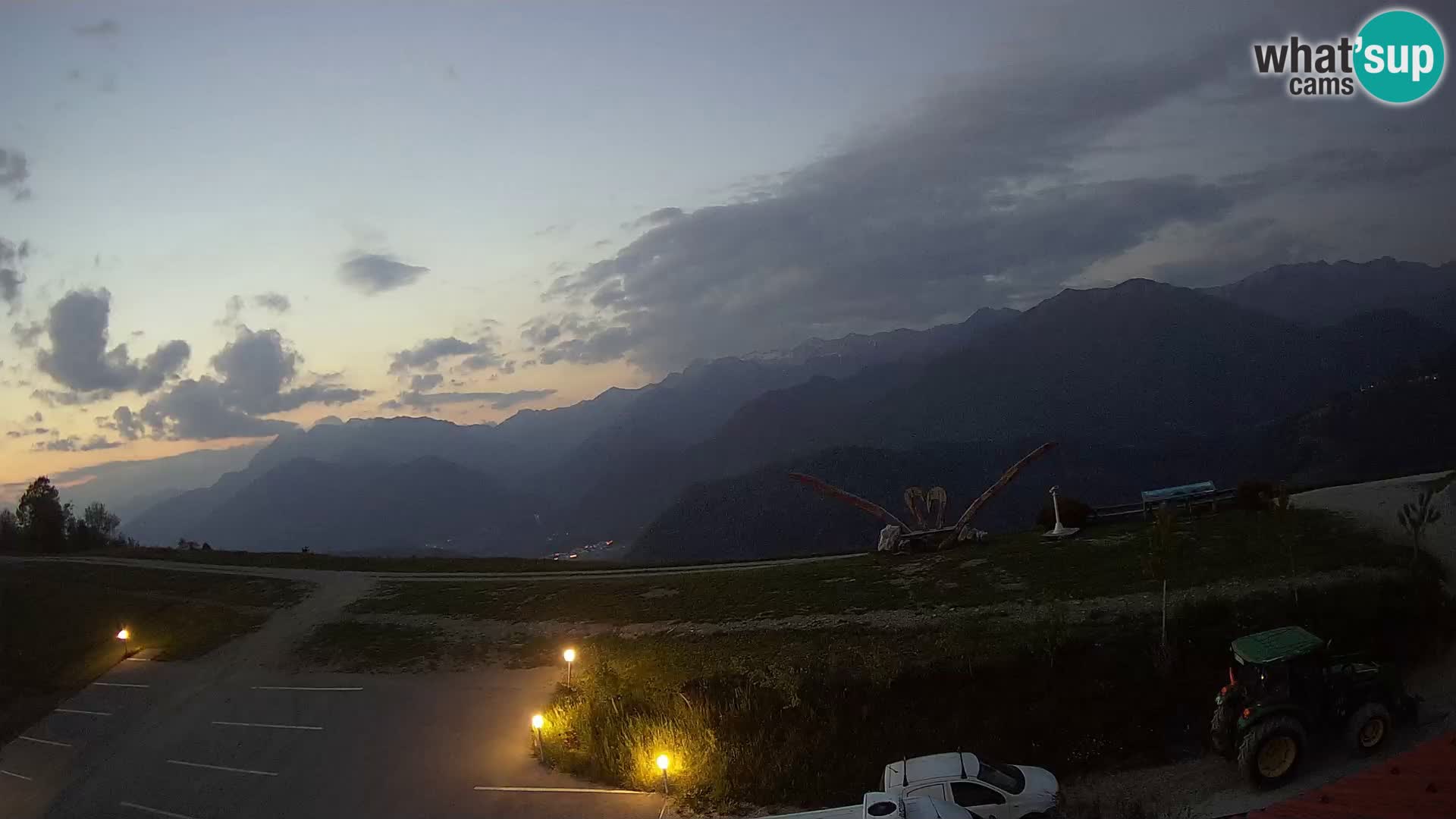 Granja turística Široko camera en vivo Most na Soči
