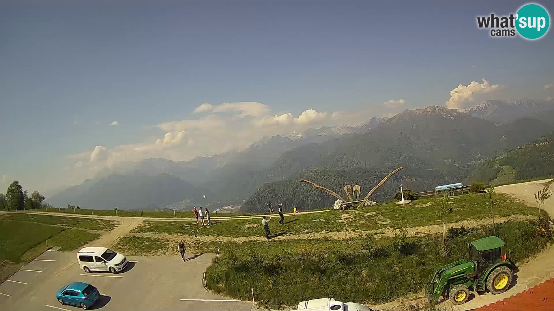 Granja turística Široko camera en vivo Most na Soči