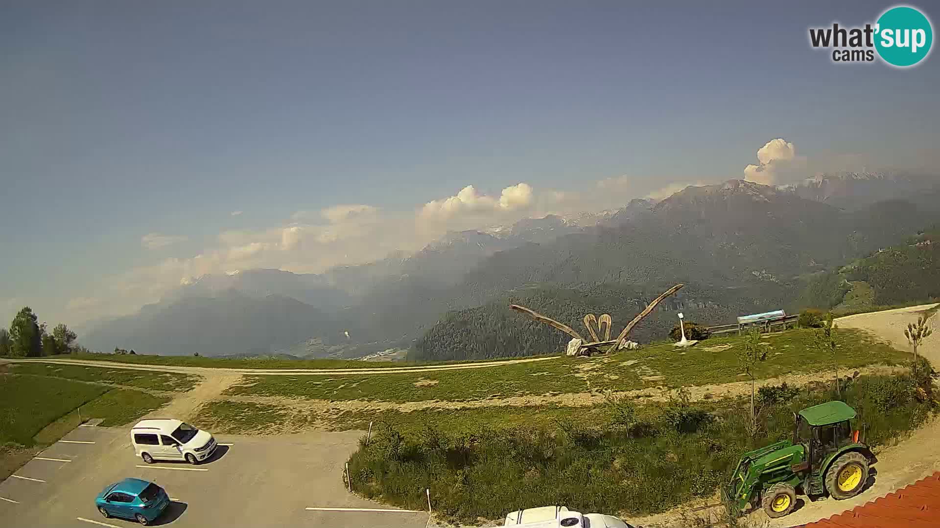 Granja turística Široko camera en vivo Most na Soči
