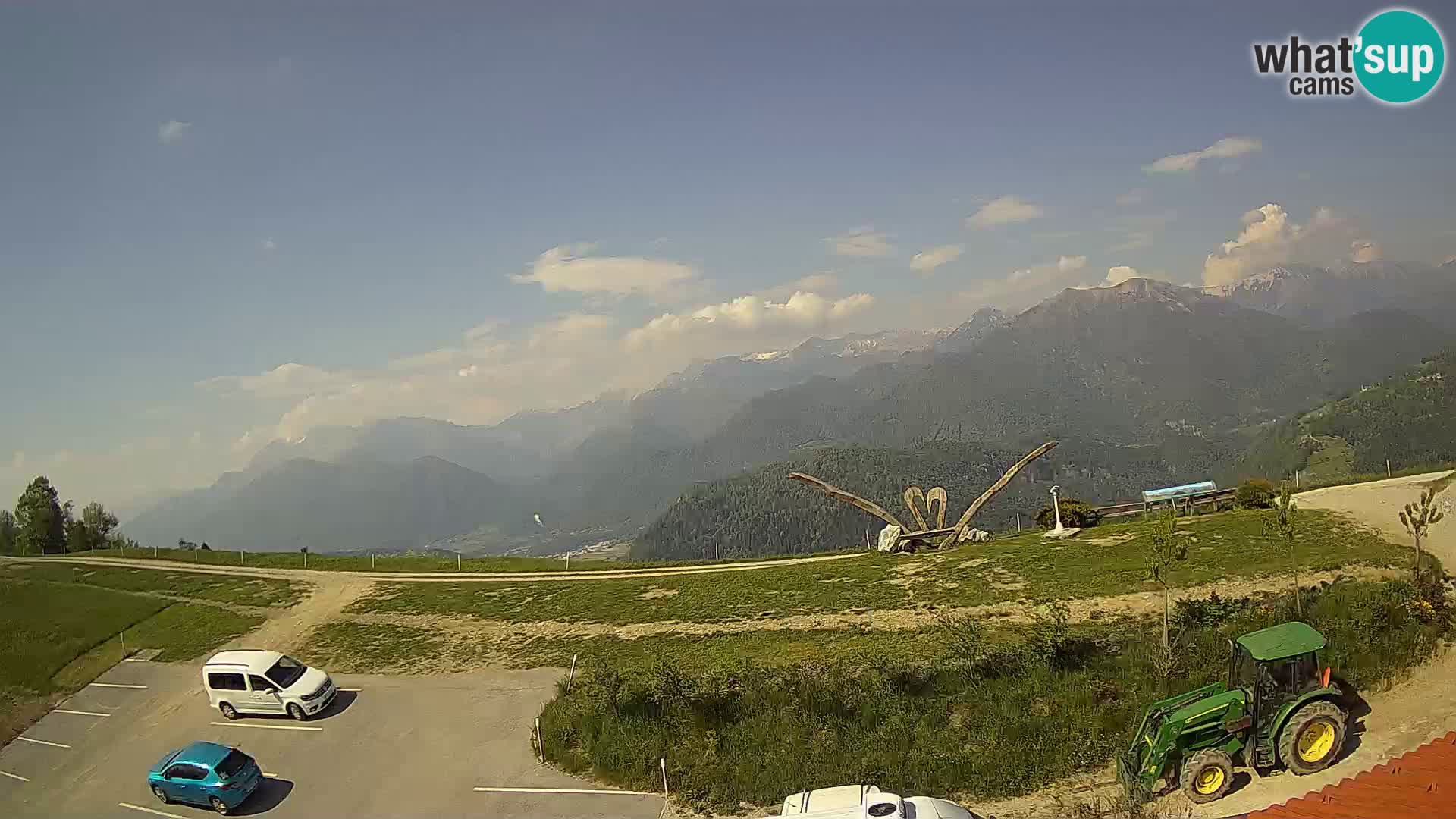 Granja turística Široko camera en vivo Most na Soči