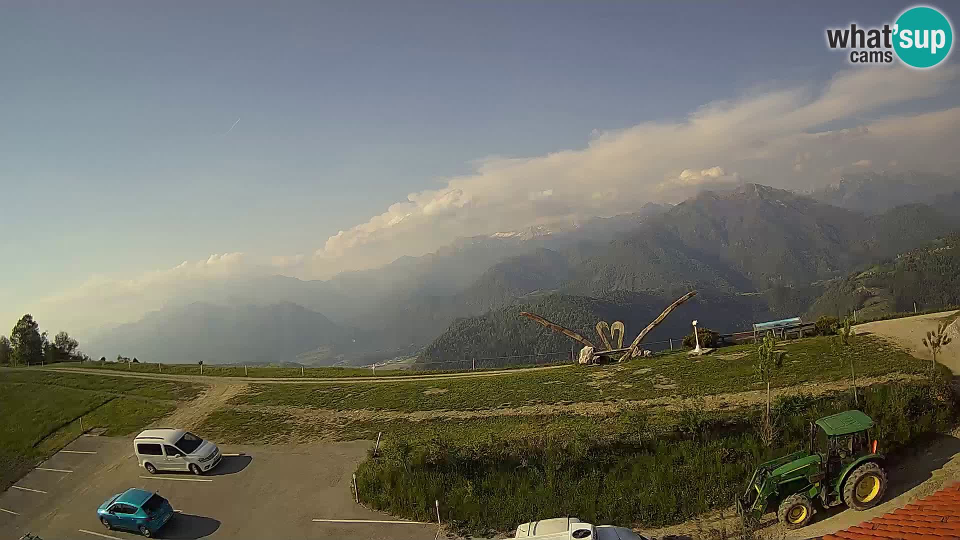 Fattoria agrituristica Široko webcam Most na Soči