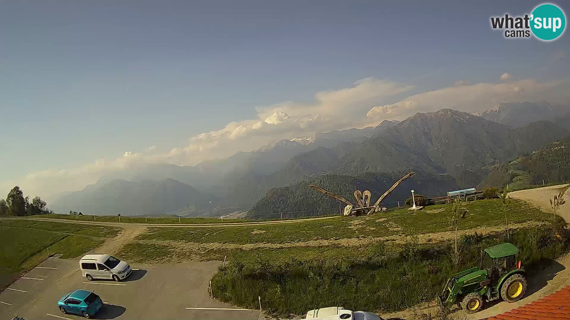 Touristenfarm Široko webcam Most na Soči