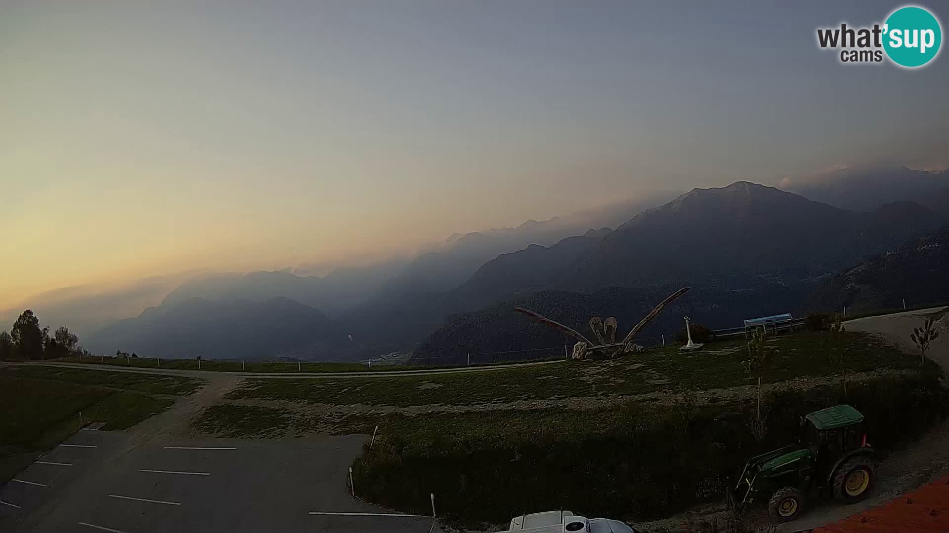 Granja turística Široko camera en vivo Most na Soči