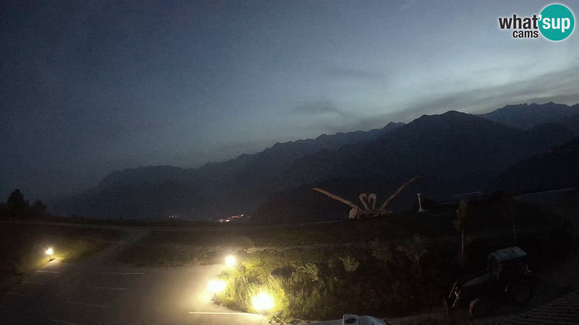 Granja turística Široko camera en vivo Most na Soči