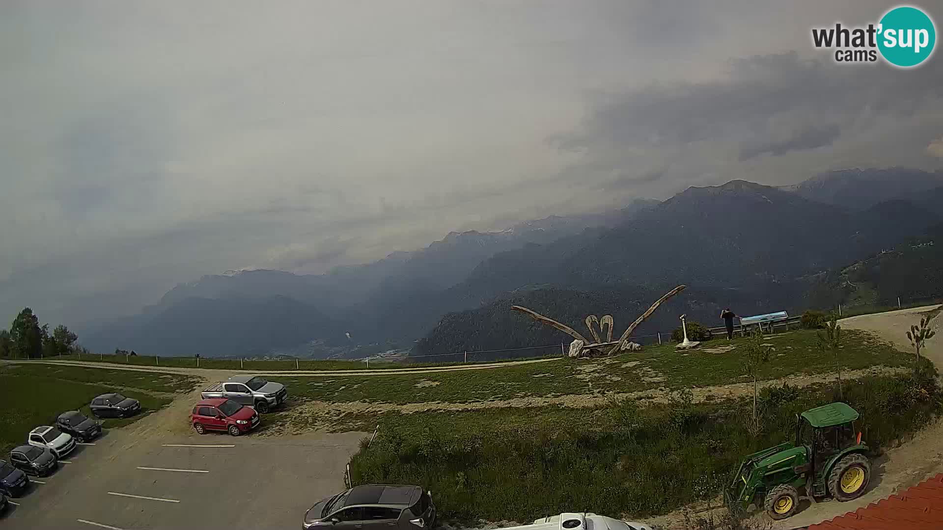 Touristenfarm Široko webcam Most na Soči