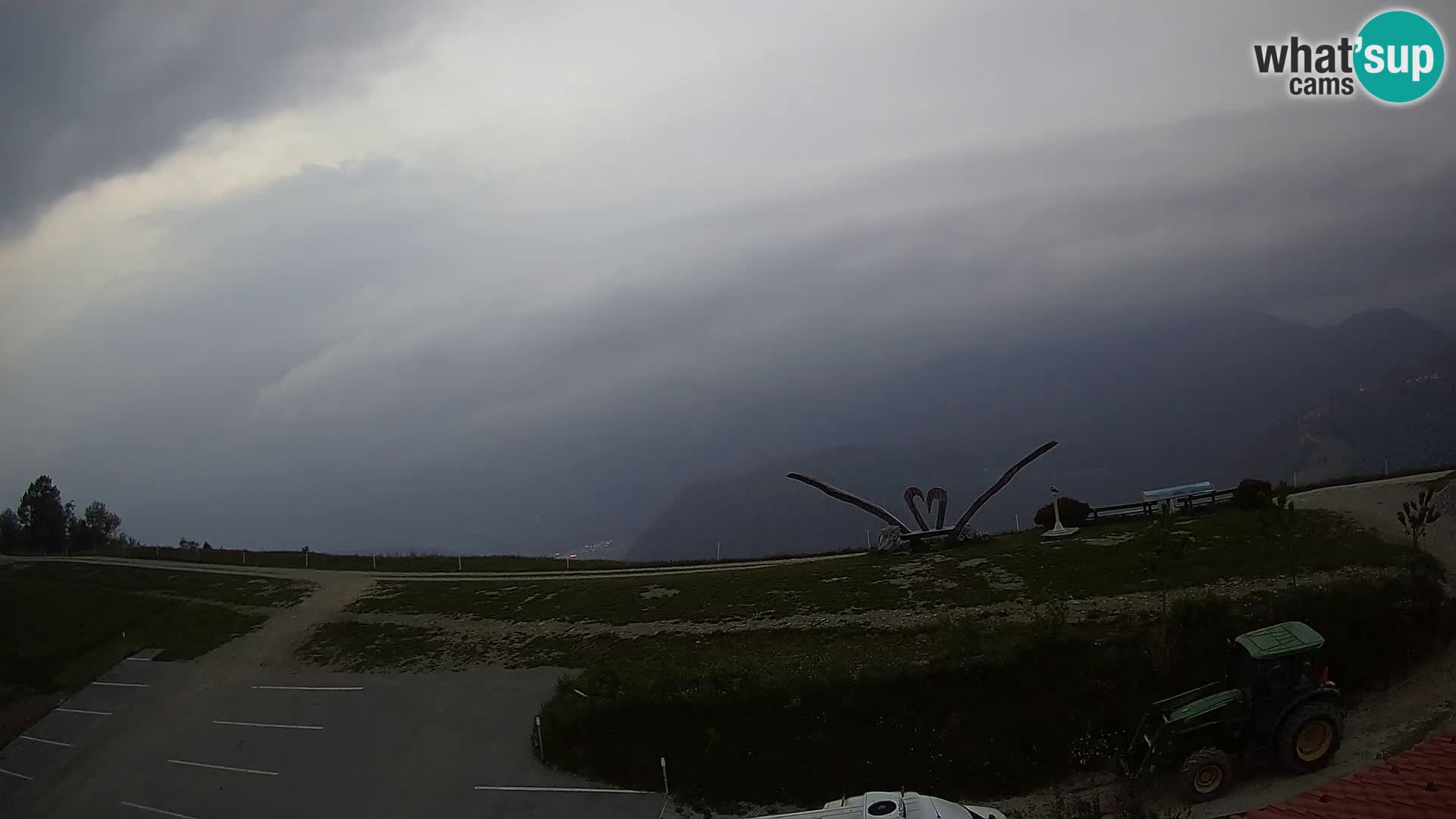 Granja turística Široko camera en vivo Most na Soči