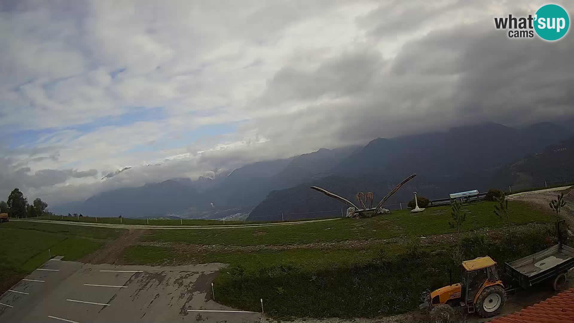Touristenfarm Široko webcam Most na Soči