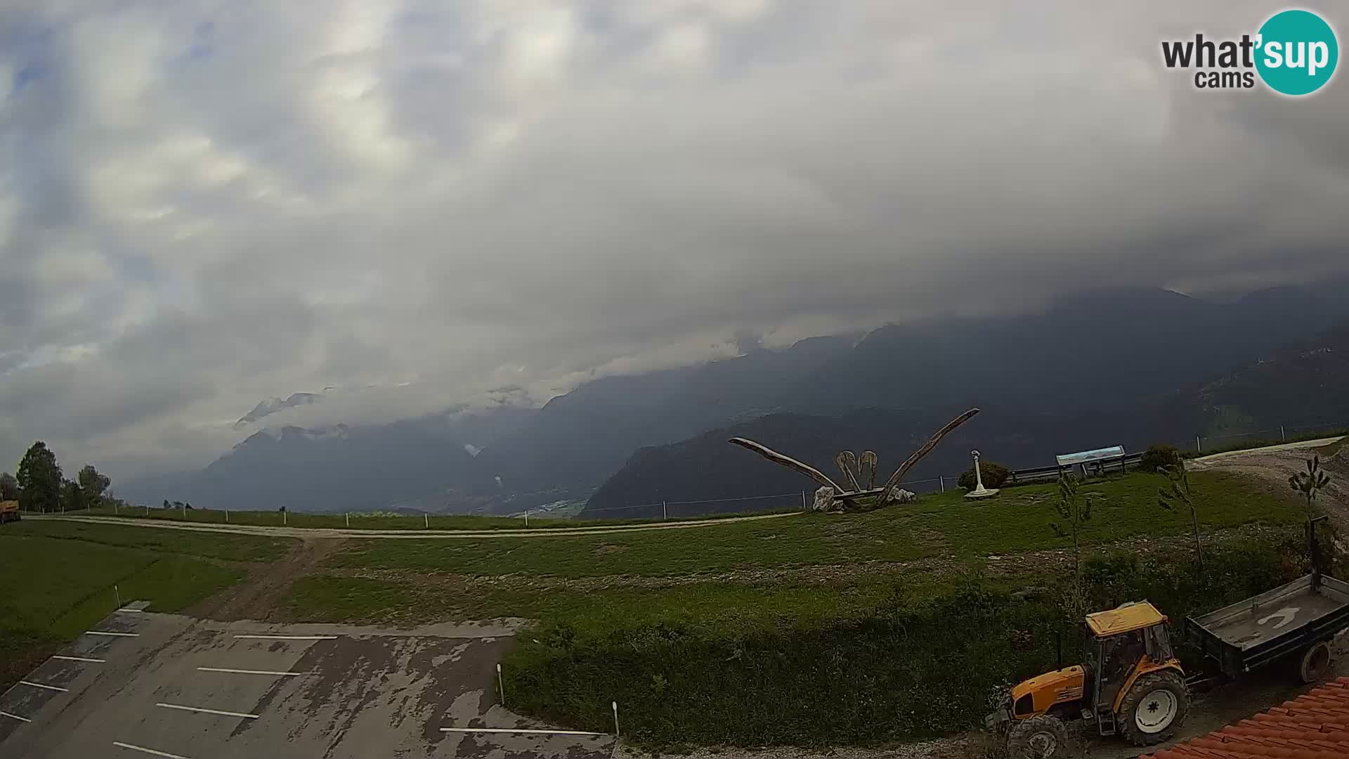 Granja turística Široko camera en vivo Most na Soči