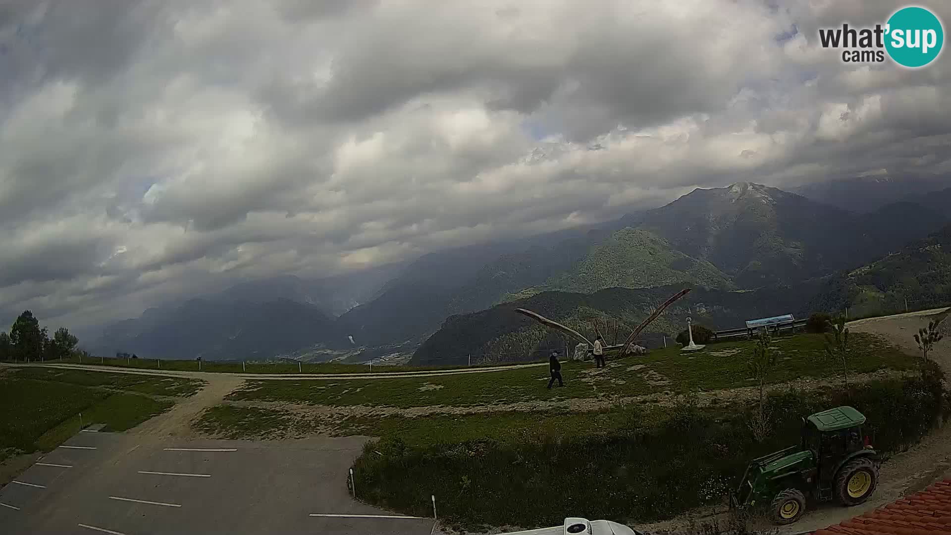 Granja turística Široko camera en vivo Most na Soči