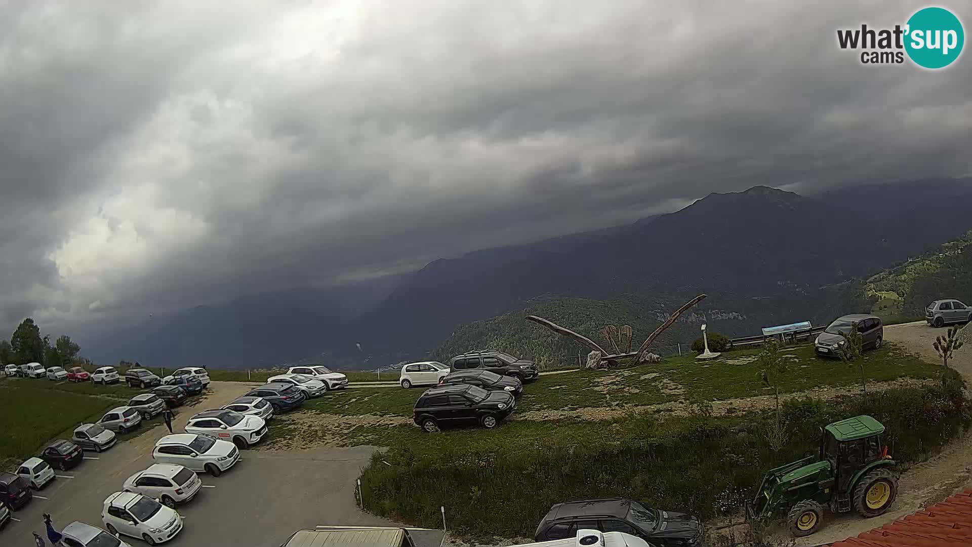 Granja turística Široko camera en vivo Most na Soči