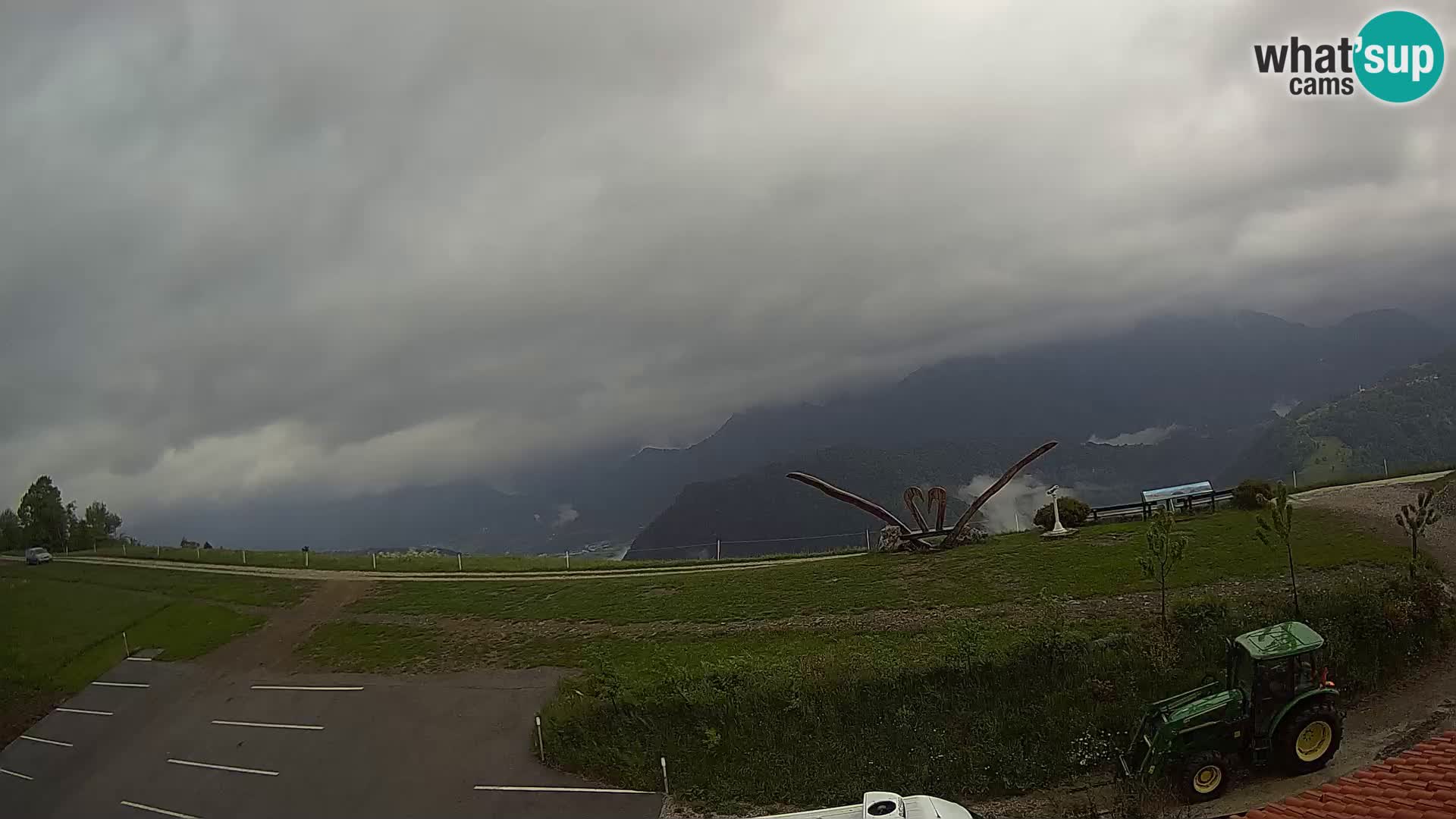 Touristenfarm Široko webcam Most na Soči