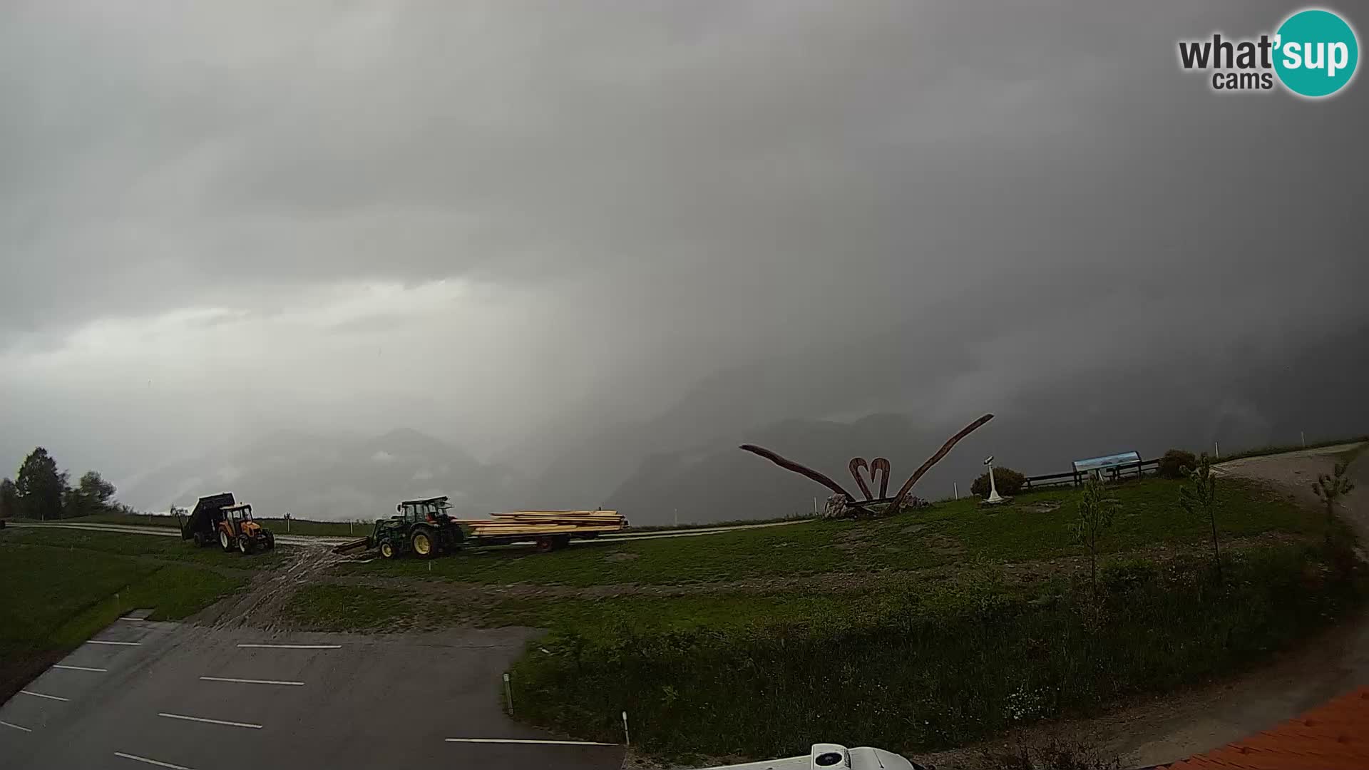 Turistična kmetija Široko spletna kamera Most na Soči