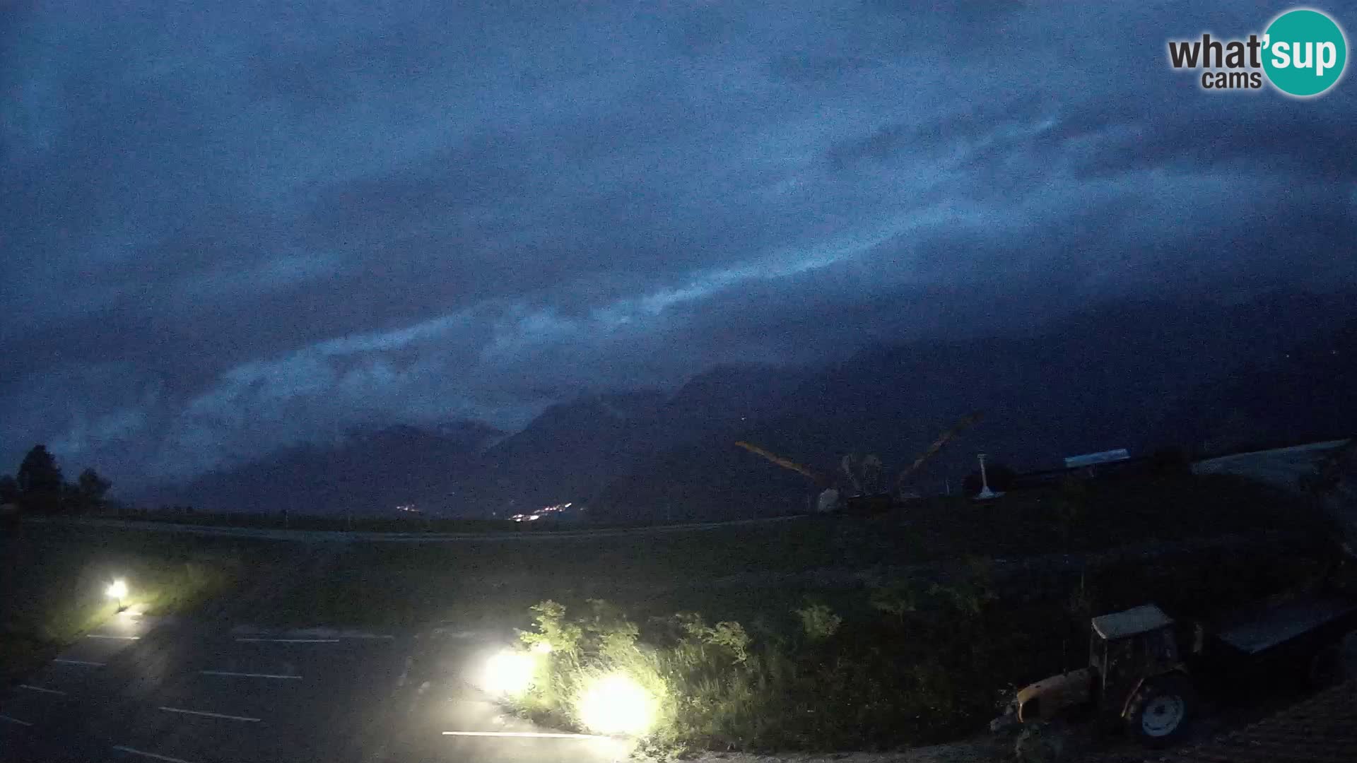 Granja turística Široko camera en vivo Most na Soči