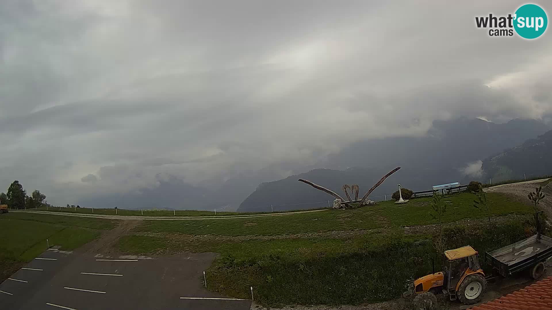 Granja turística Široko camera en vivo Most na Soči