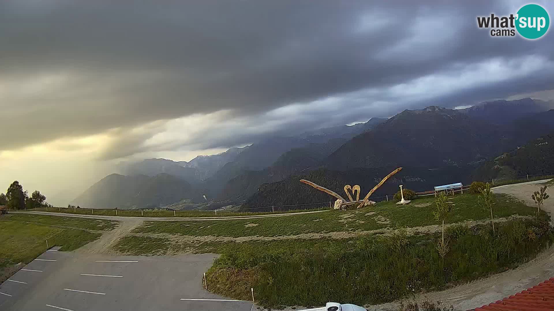 Touristenfarm Široko webcam Most na Soči