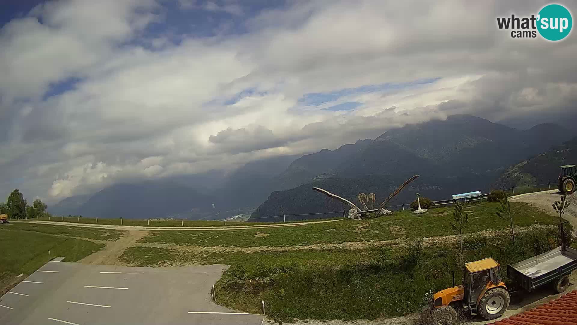 Touristenfarm Široko webcam Most na Soči