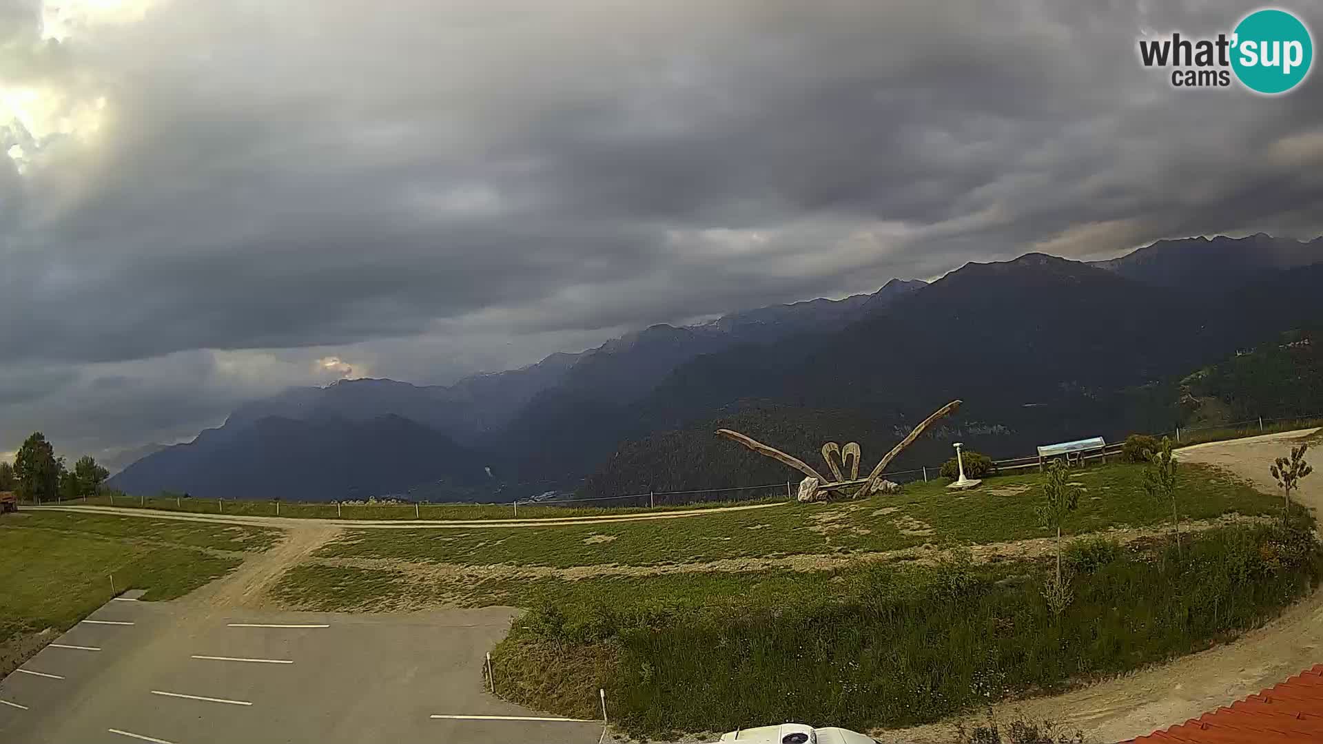 Fattoria agrituristica Široko webcam Most na Soči