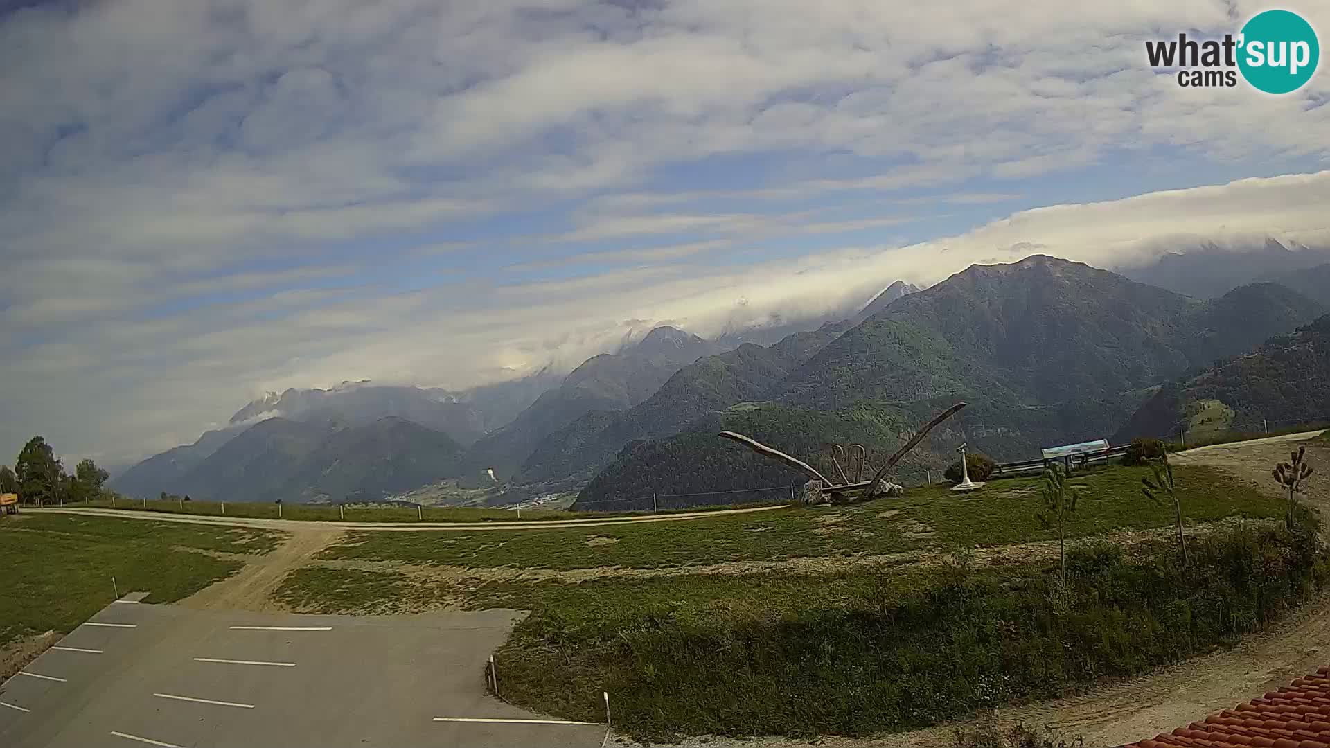 Touristenfarm Široko webcam Most na Soči
