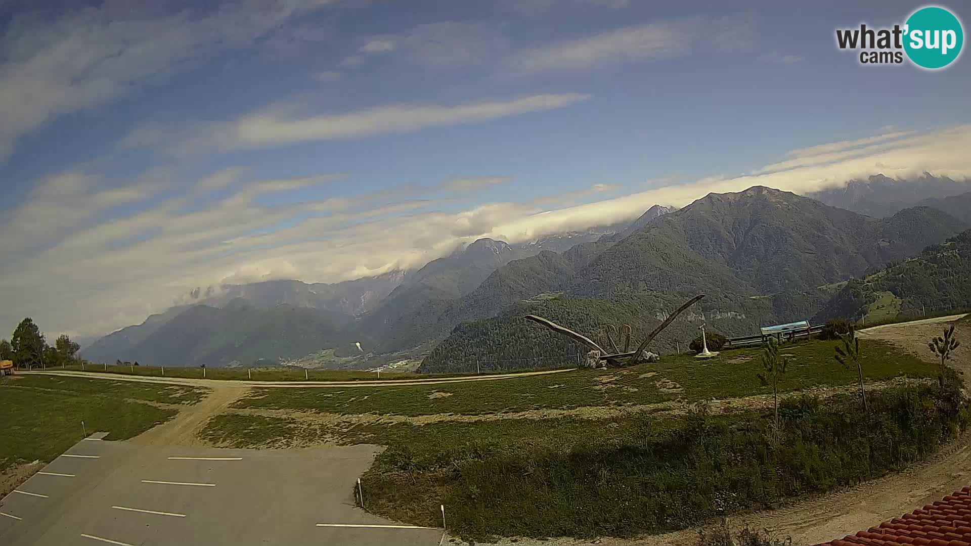 Granja turística Široko camera en vivo Most na Soči