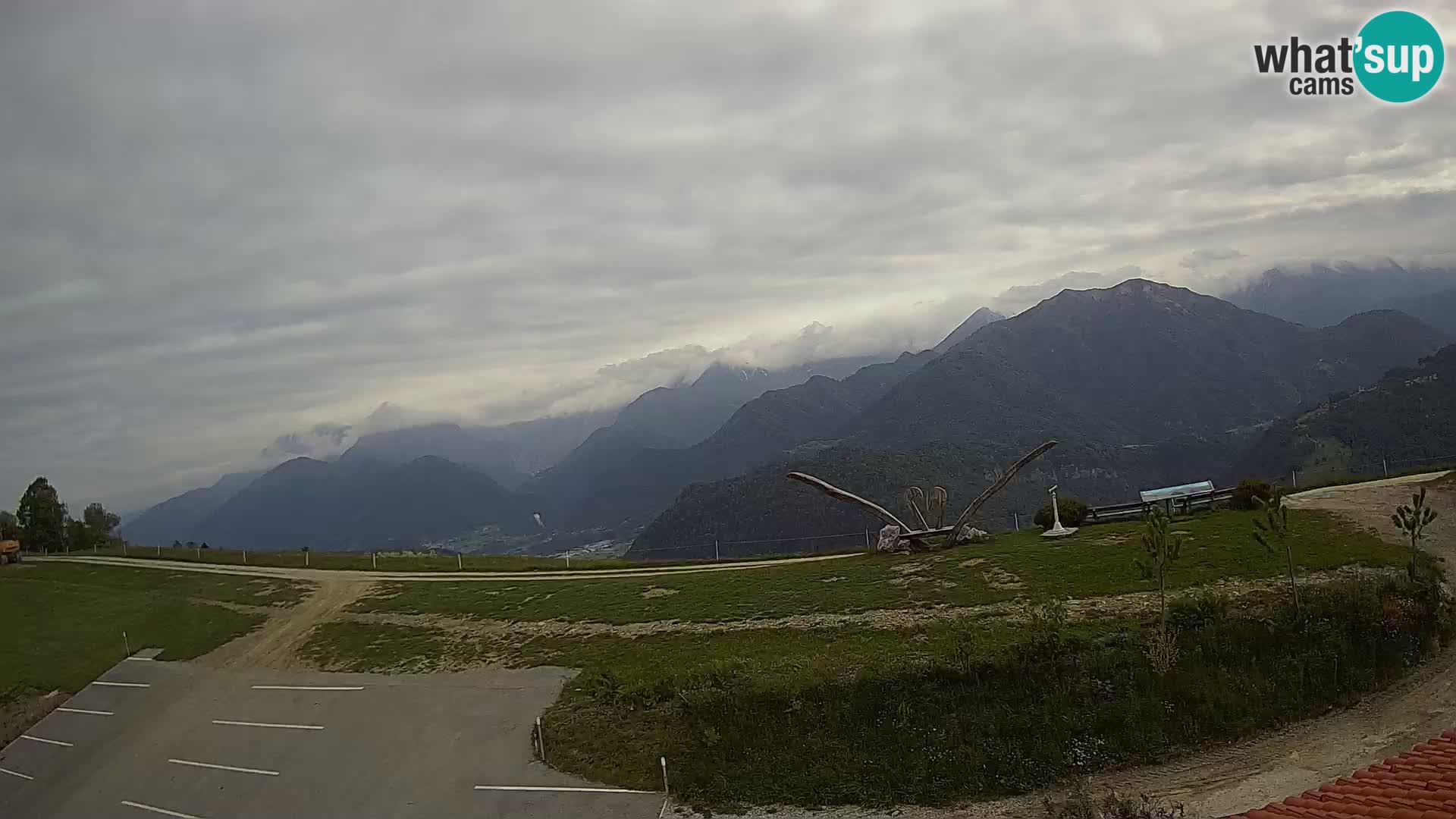 Granja turística Široko camera en vivo Most na Soči
