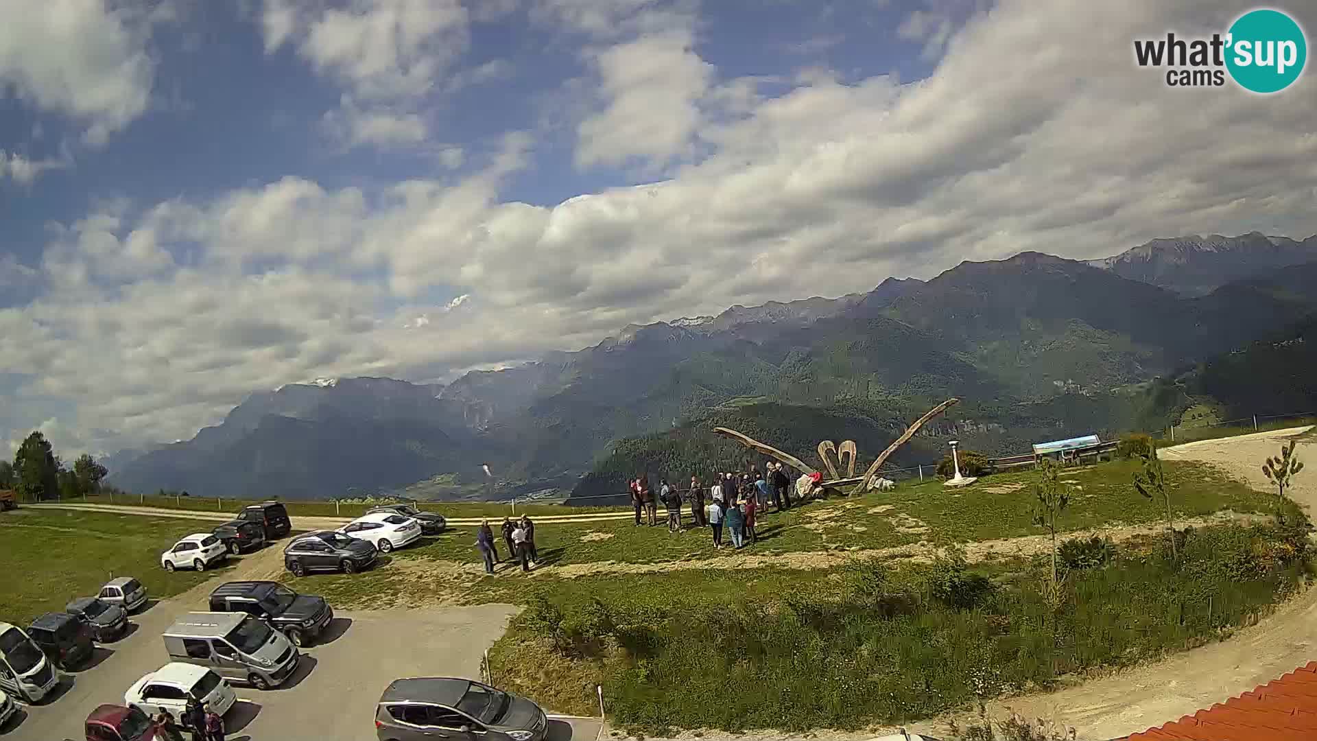Granja turística Široko camera en vivo Most na Soči