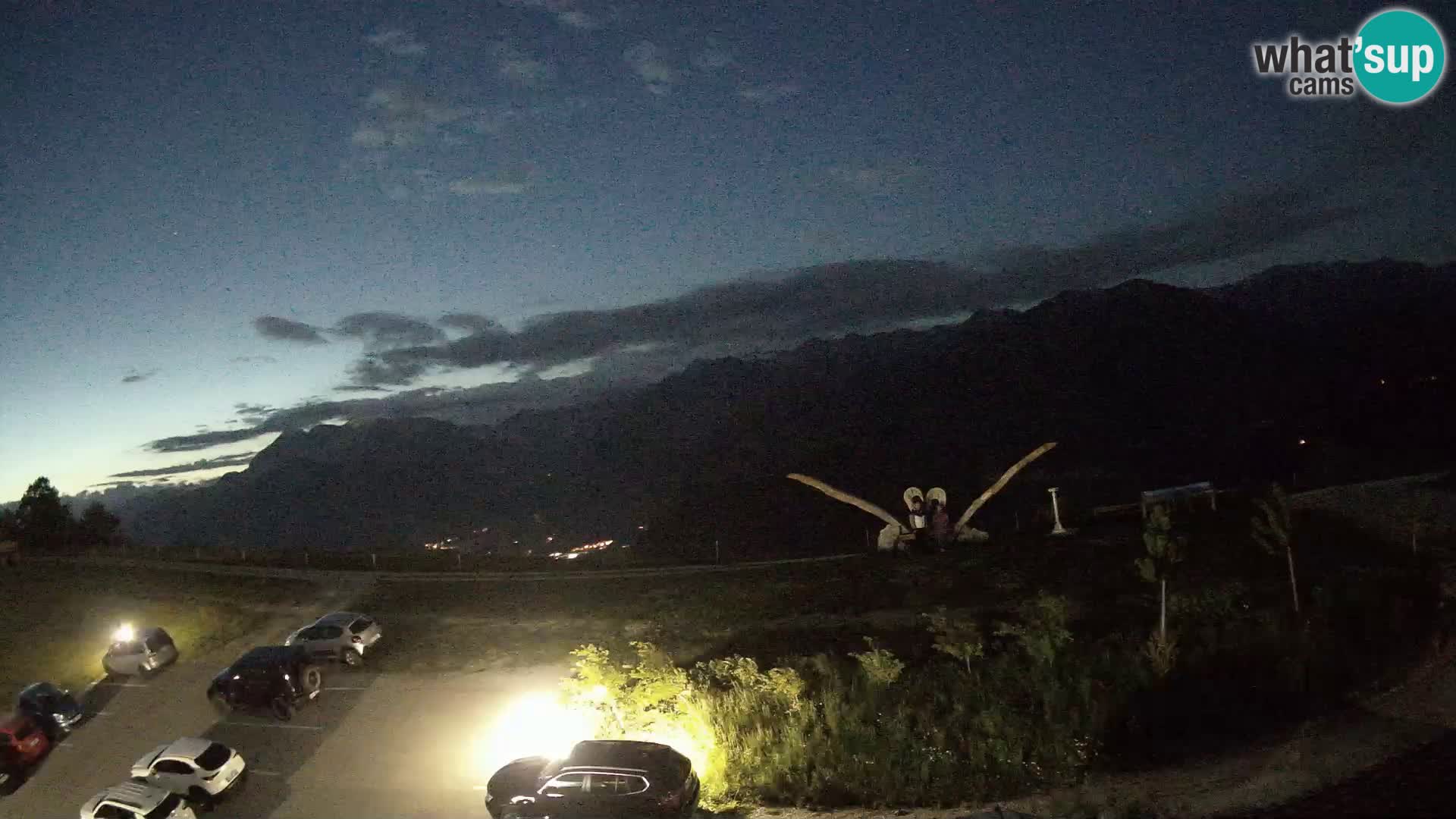 Granja turística Široko camera en vivo Most na Soči
