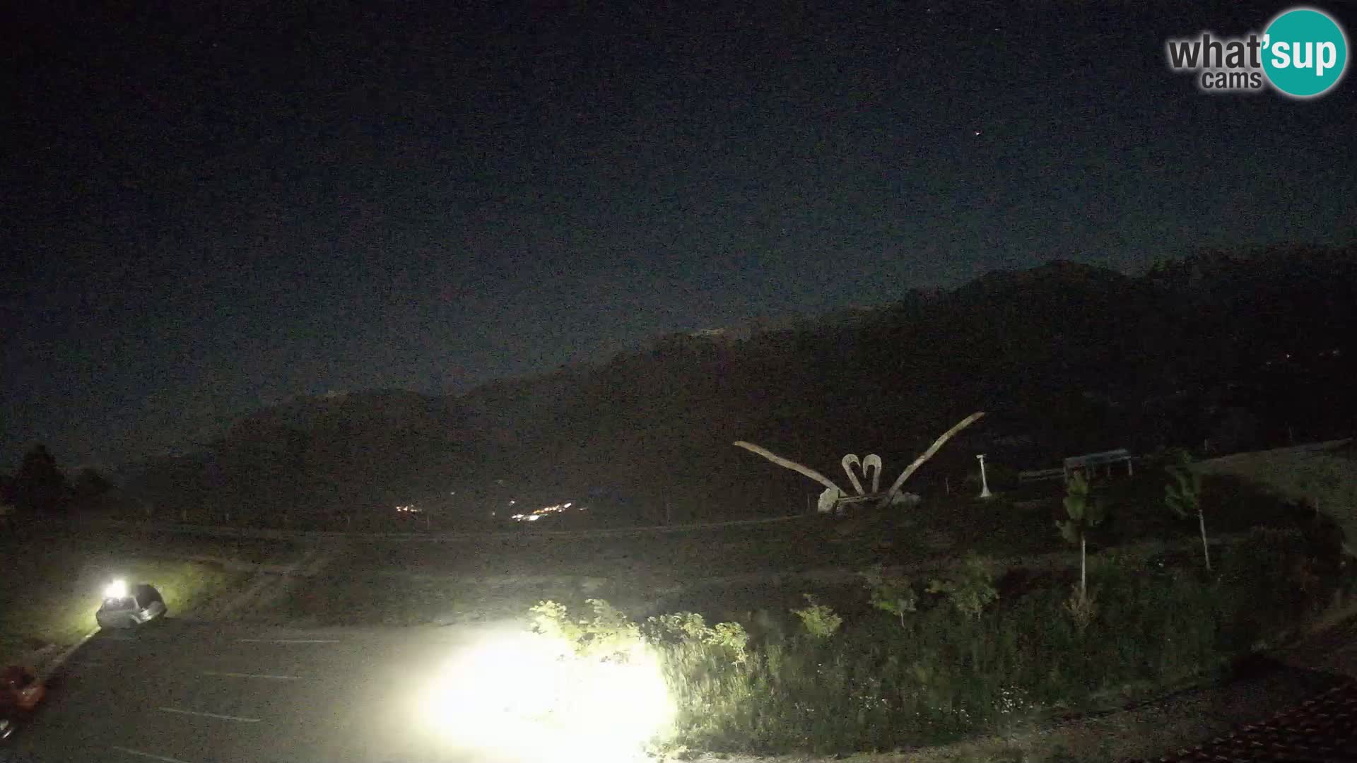 Granja turística Široko camera en vivo Most na Soči