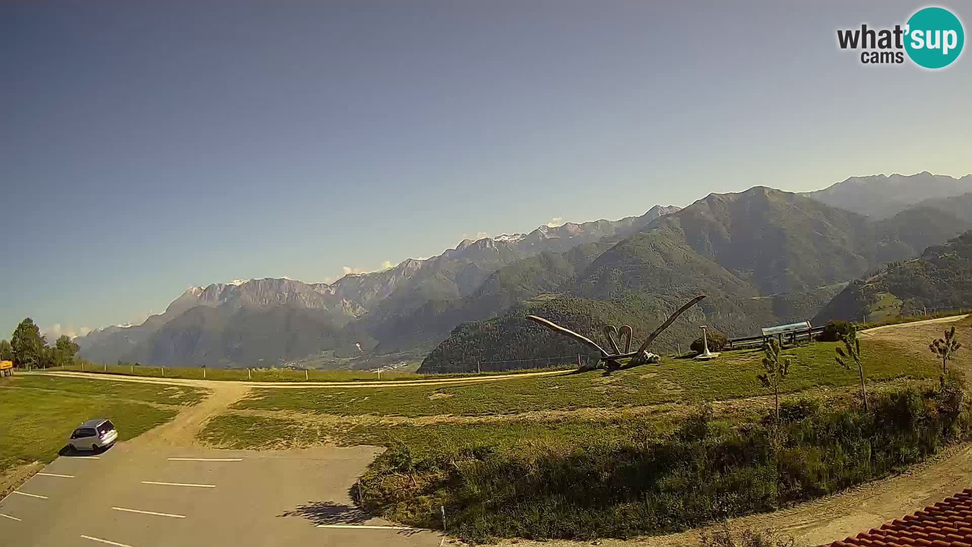 Granja turística Široko camera en vivo Most na Soči
