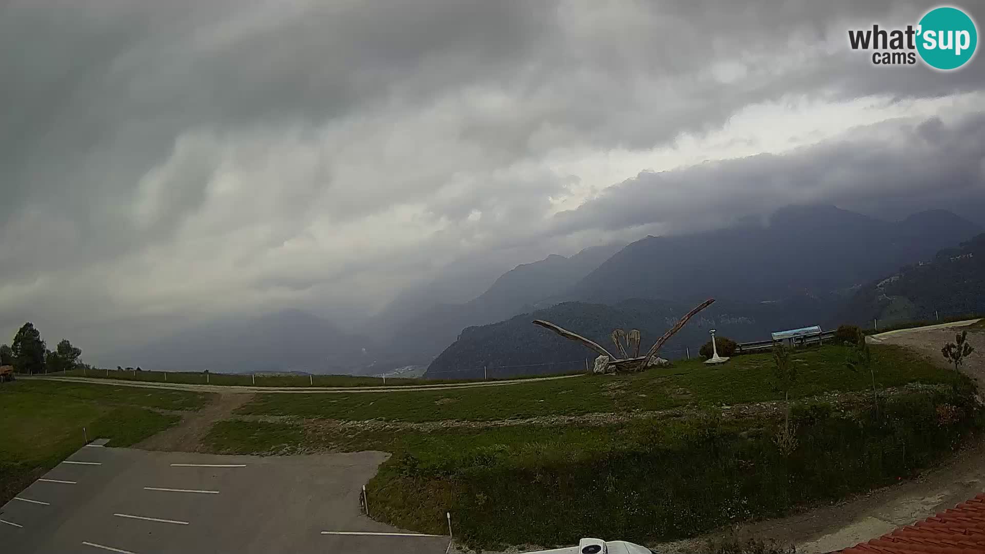 Touristenfarm Široko webcam Most na Soči