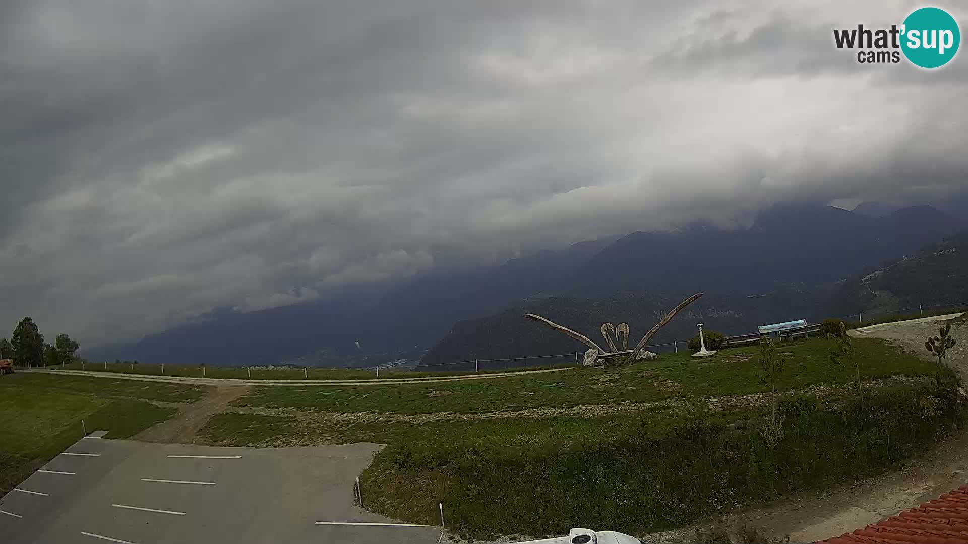Touristenfarm Široko webcam Most na Soči