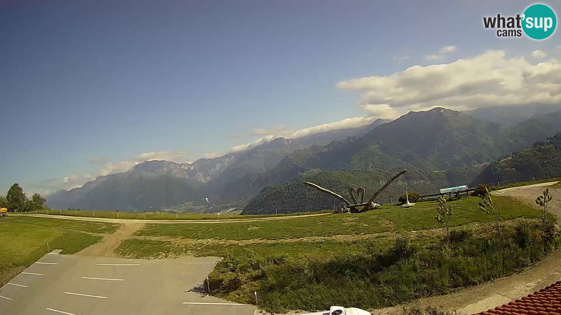 Touristenfarm Široko webcam Most na Soči