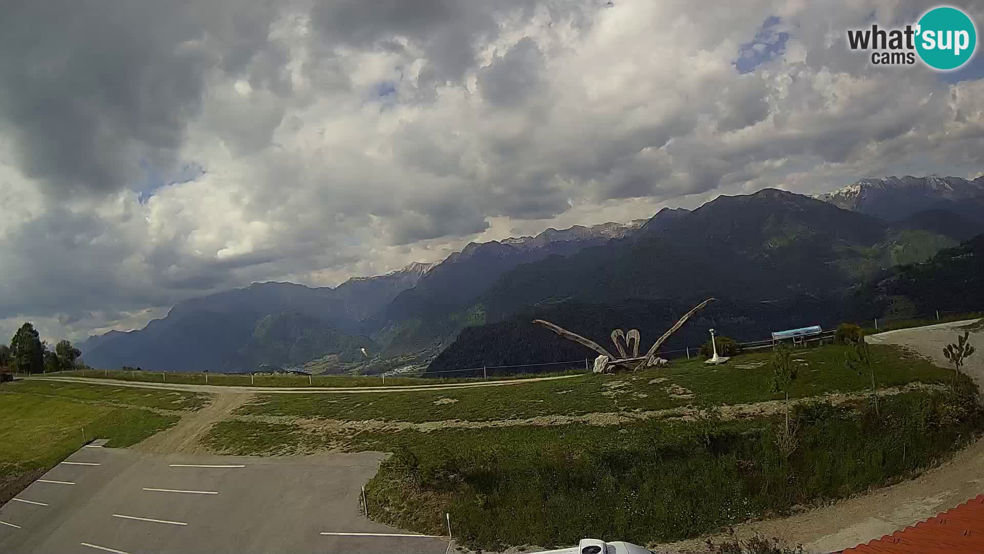 Granja turística Široko camera en vivo Most na Soči