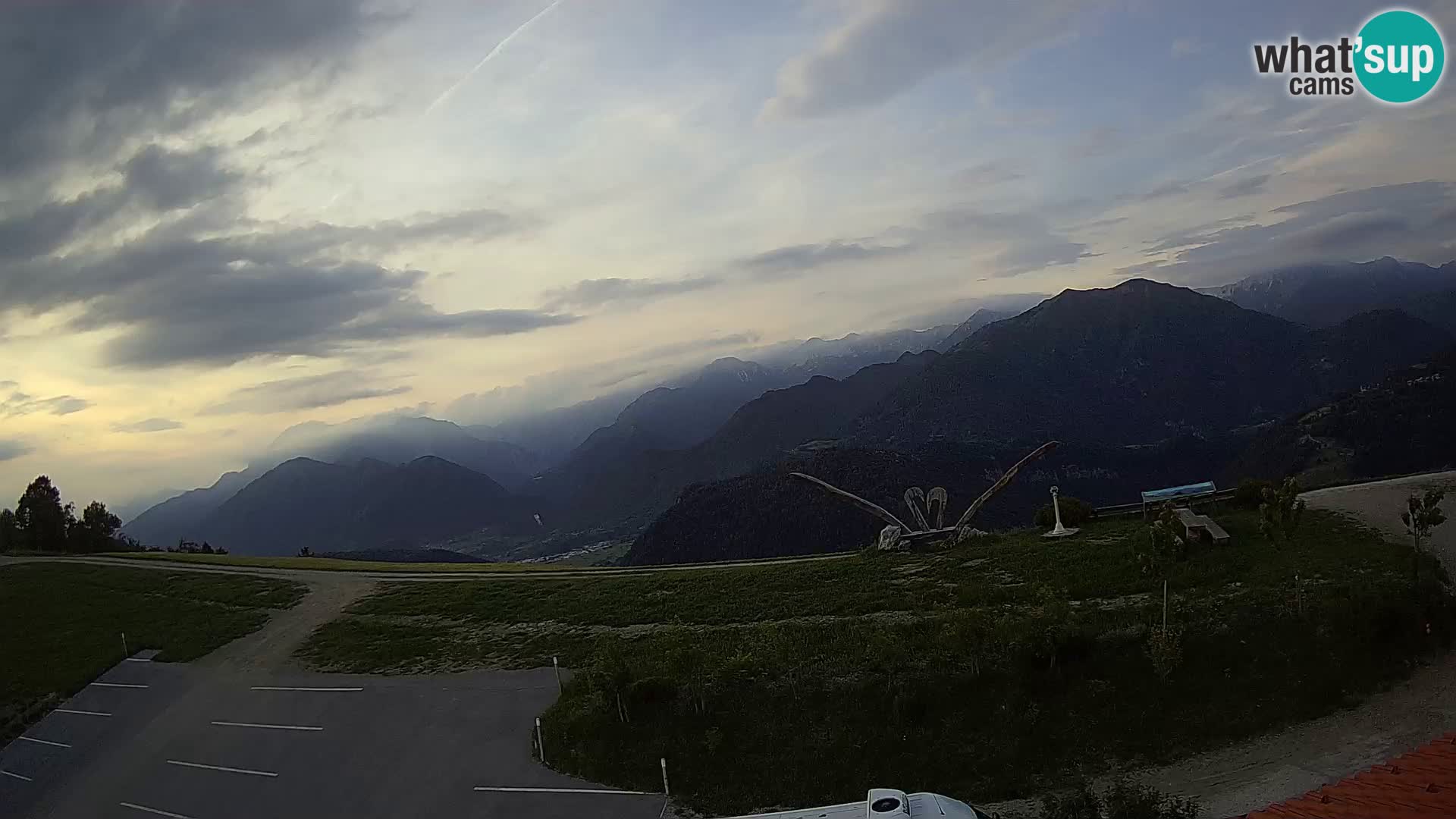 Touristenfarm Široko webcam Most na Soči