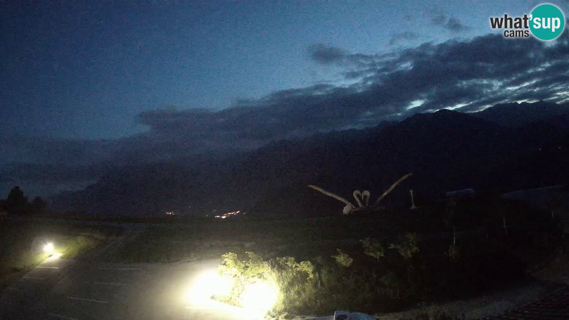 Granja turística Široko camera en vivo Most na Soči