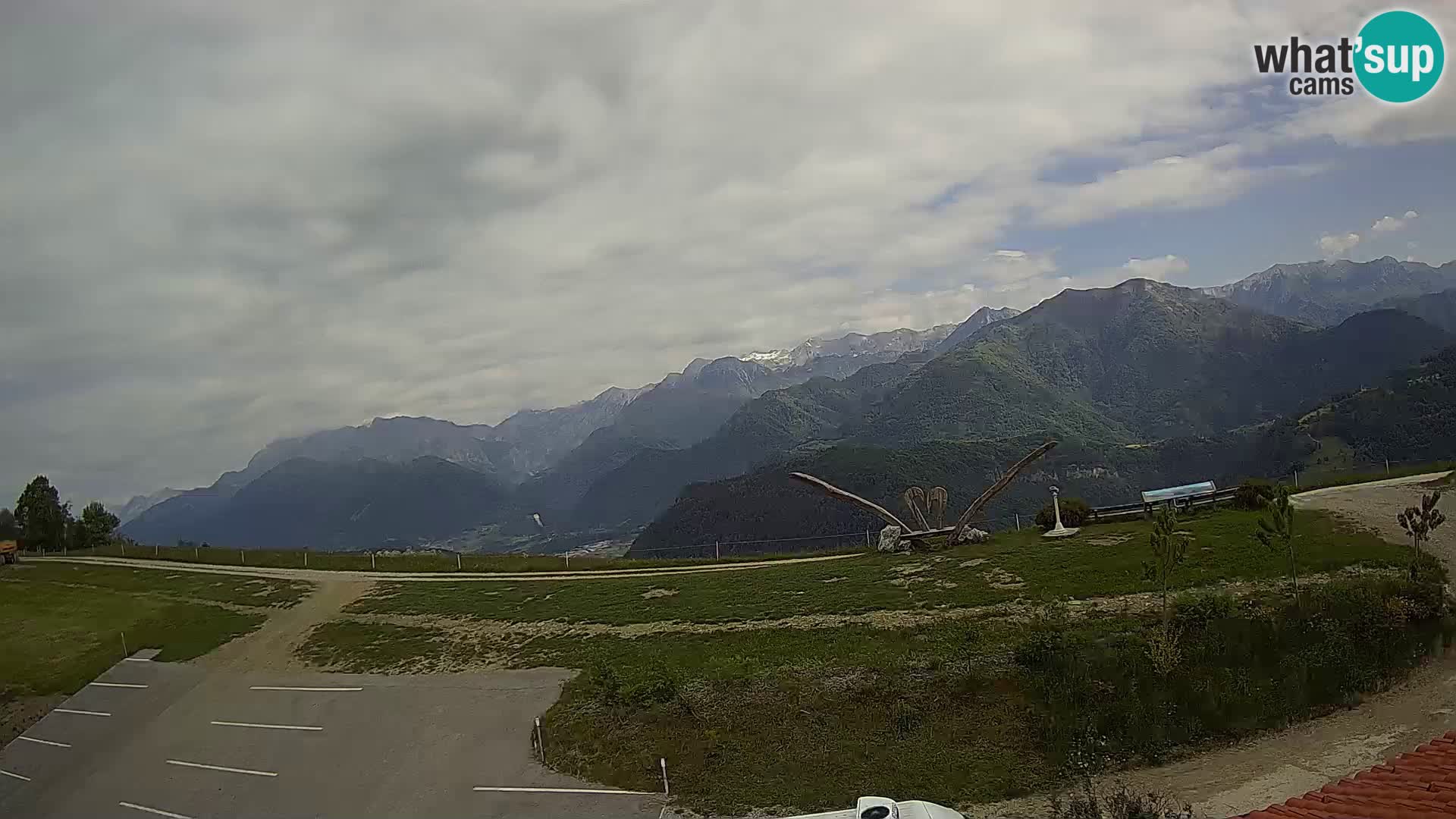 Touristenfarm Široko webcam Most na Soči