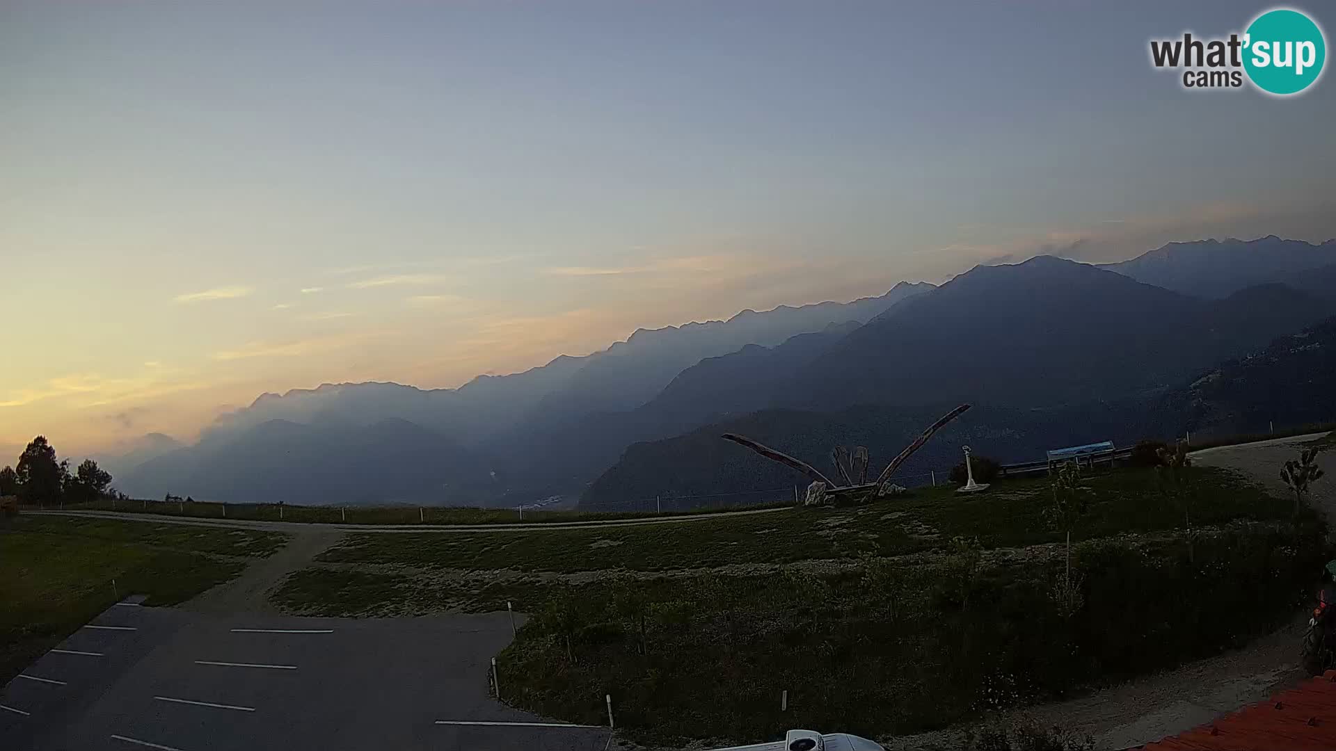 Granja turística Široko camera en vivo Most na Soči