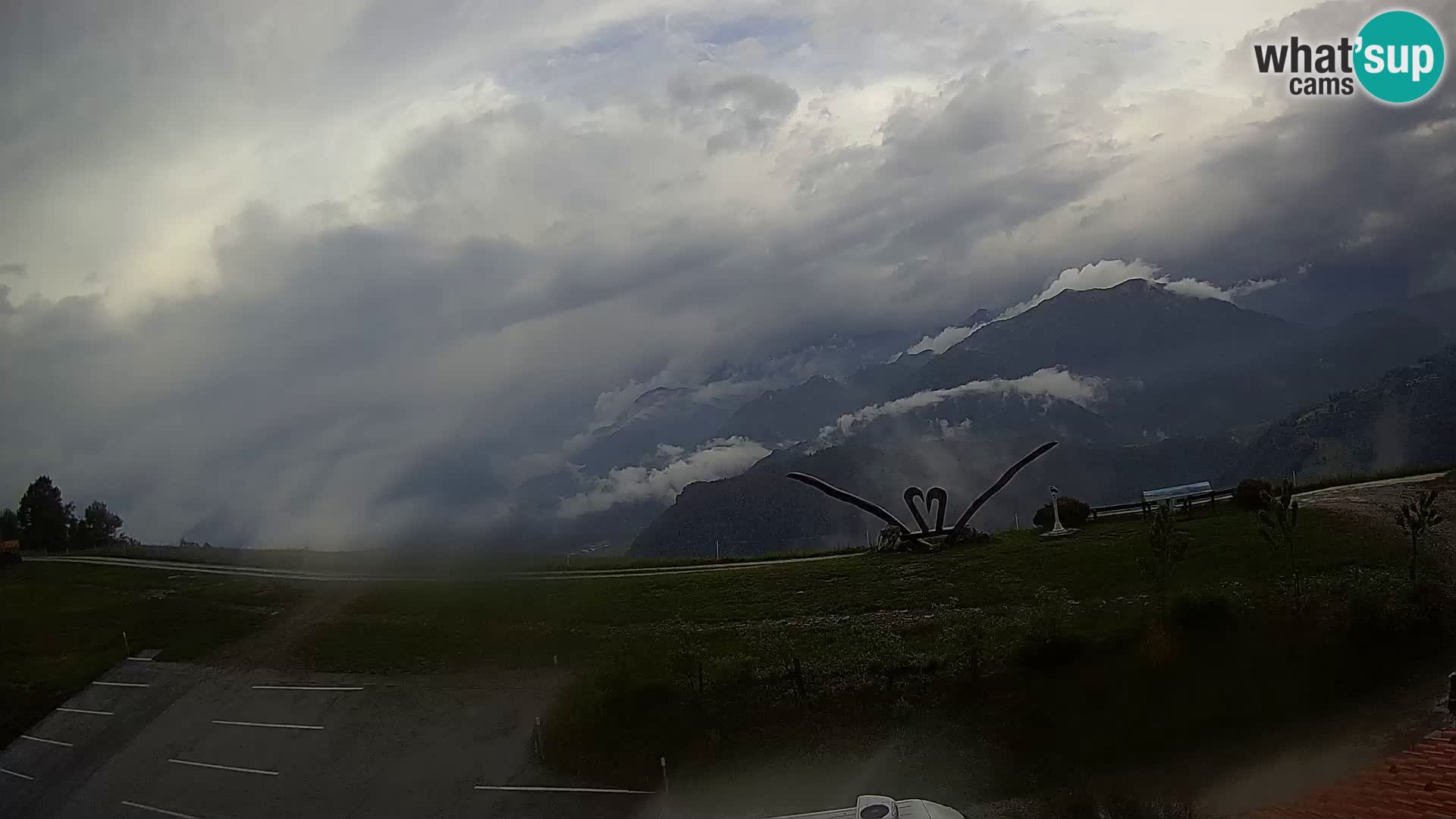 Touristenfarm Široko webcam Most na Soči