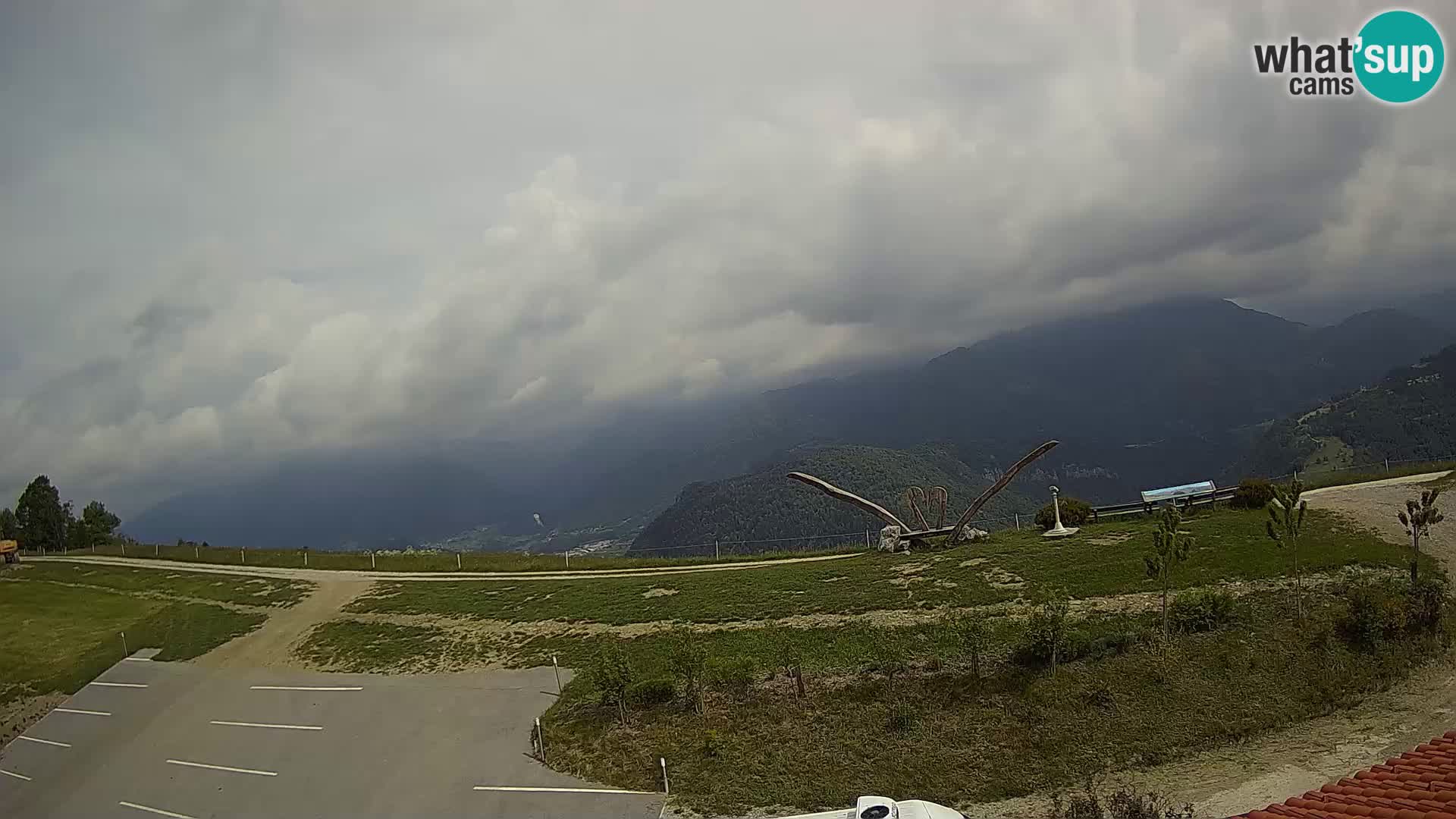 Fattoria agrituristica Široko webcam Most na Soči