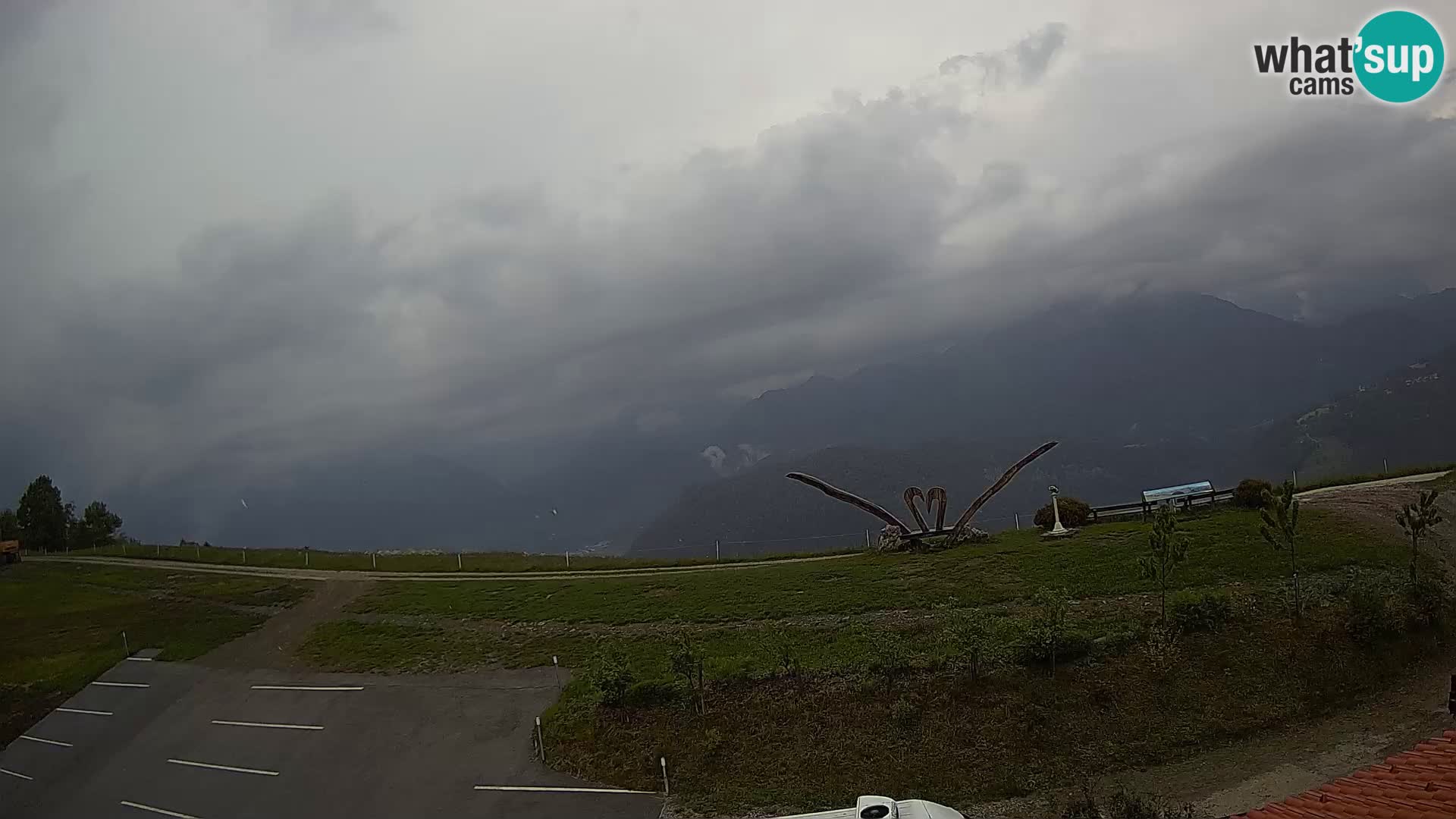 Granja turística Široko camera en vivo Most na Soči
