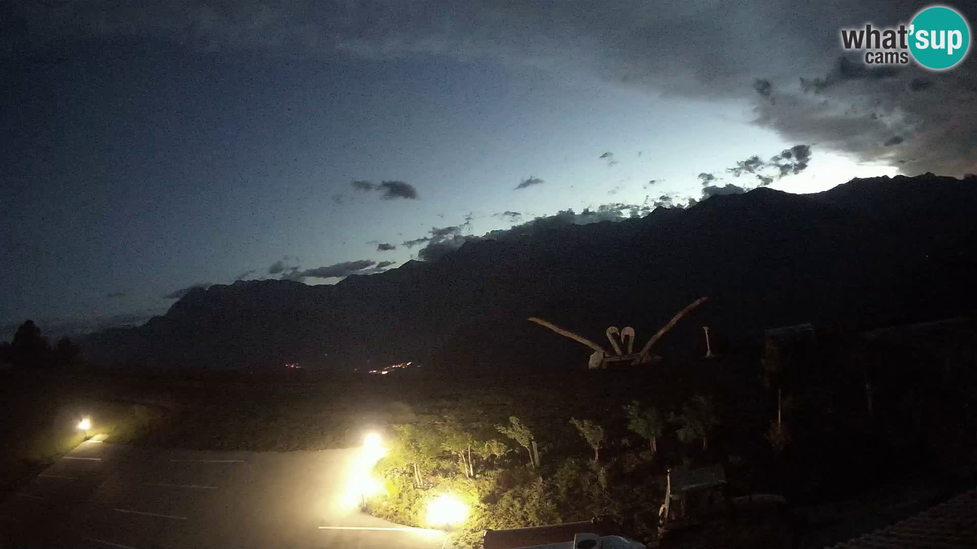 Granja turística Široko camera en vivo Most na Soči