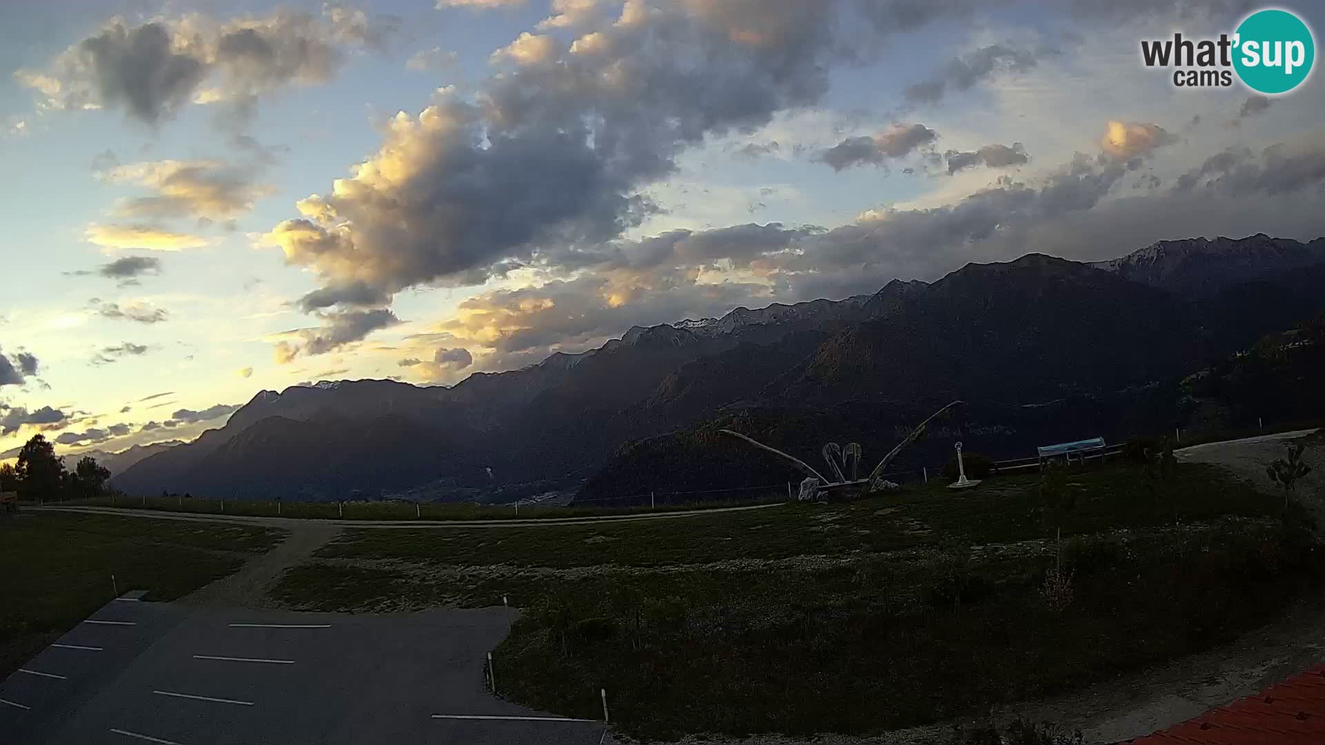 Fattoria agrituristica Široko webcam Most na Soči