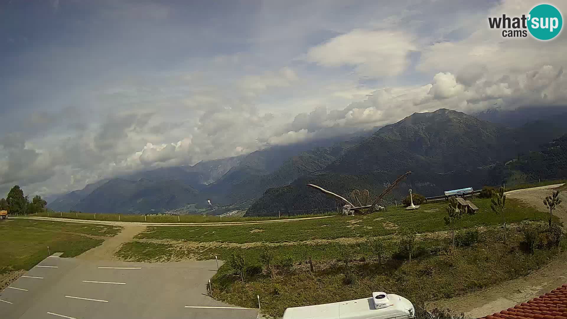 Touristenfarm Široko webcam Most na Soči