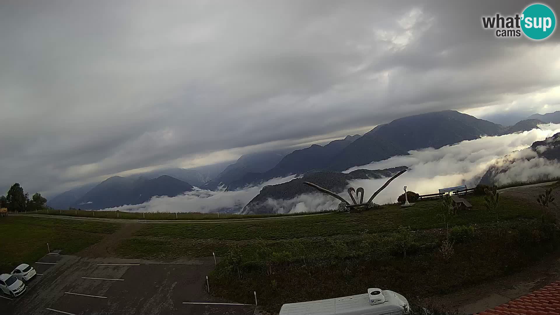 Touristenfarm Široko webcam Most na Soči