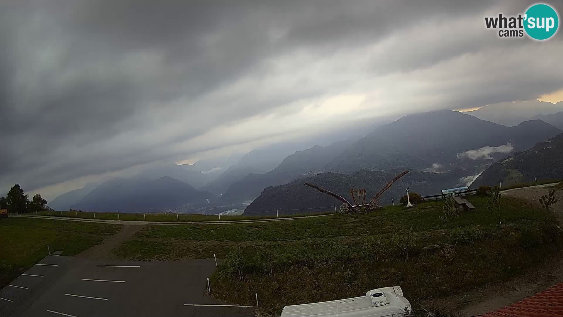 Fattoria agrituristica Široko webcam Most na Soči