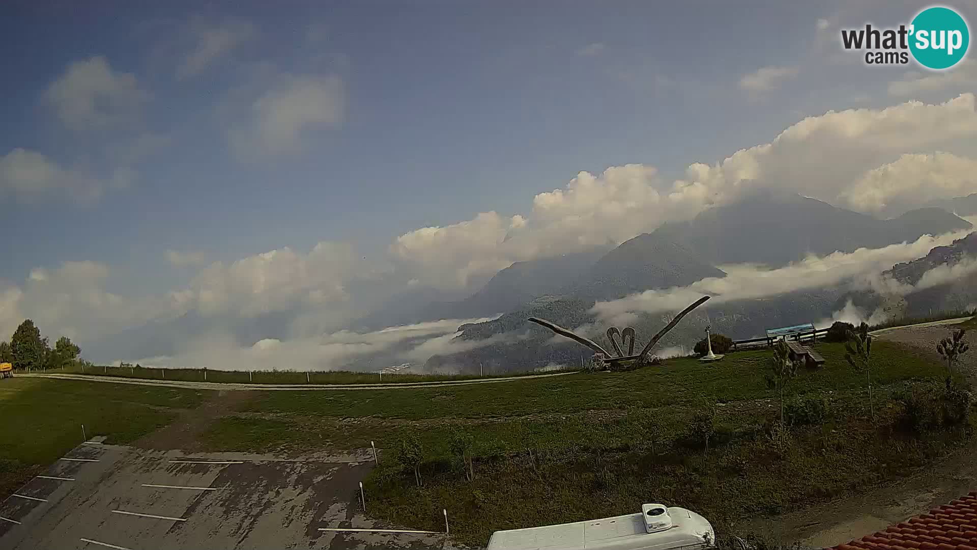 Fattoria agrituristica Široko webcam Most na Soči